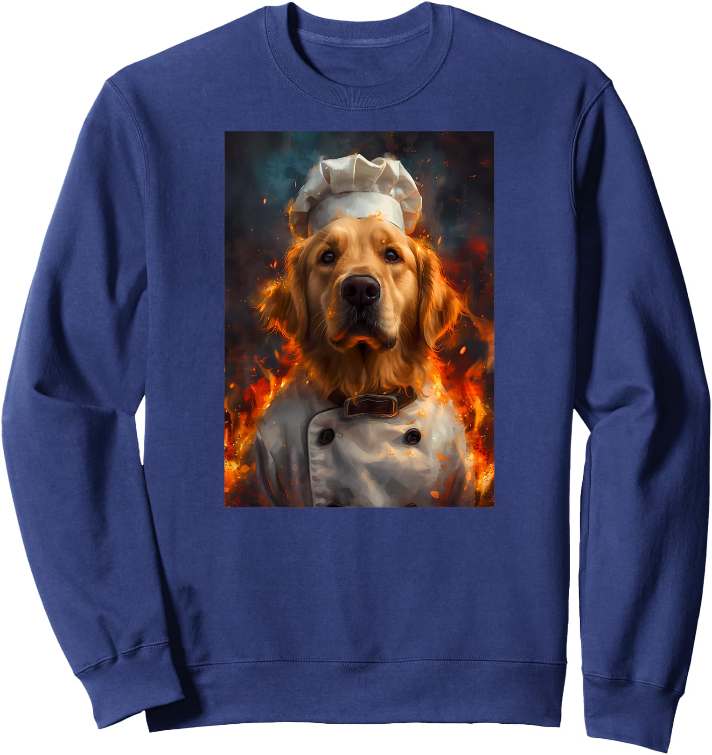 Chef Golden Retriever Sweatshirt - Sweatshirt | Navy