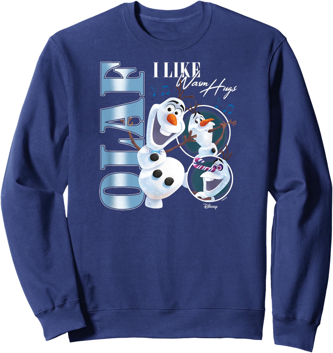 Frozen - Olaf Bootleg I Like Warm Hugs Sweatshirt - Sweatshirt | Navy