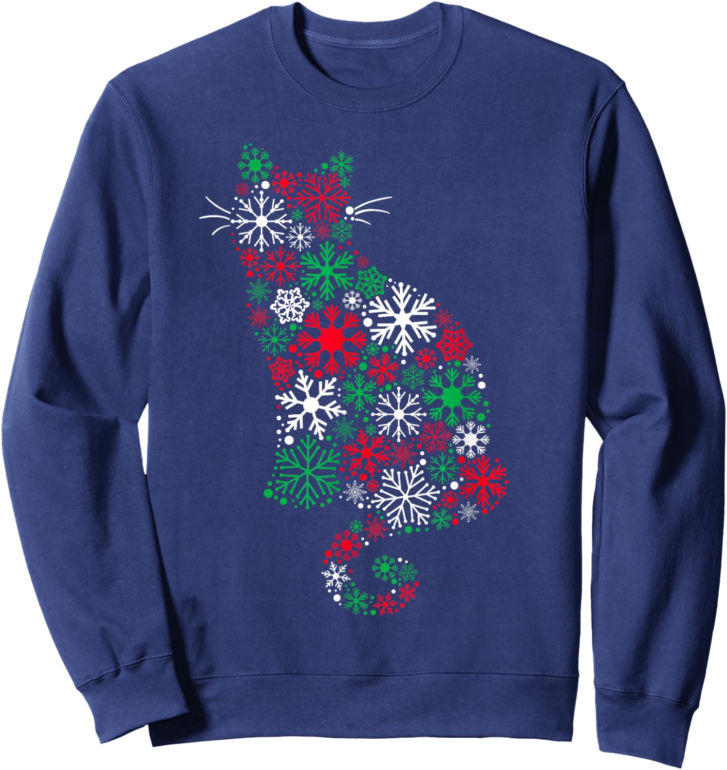Christmas Cat Sweatshirt - Sweatshirt | Navy