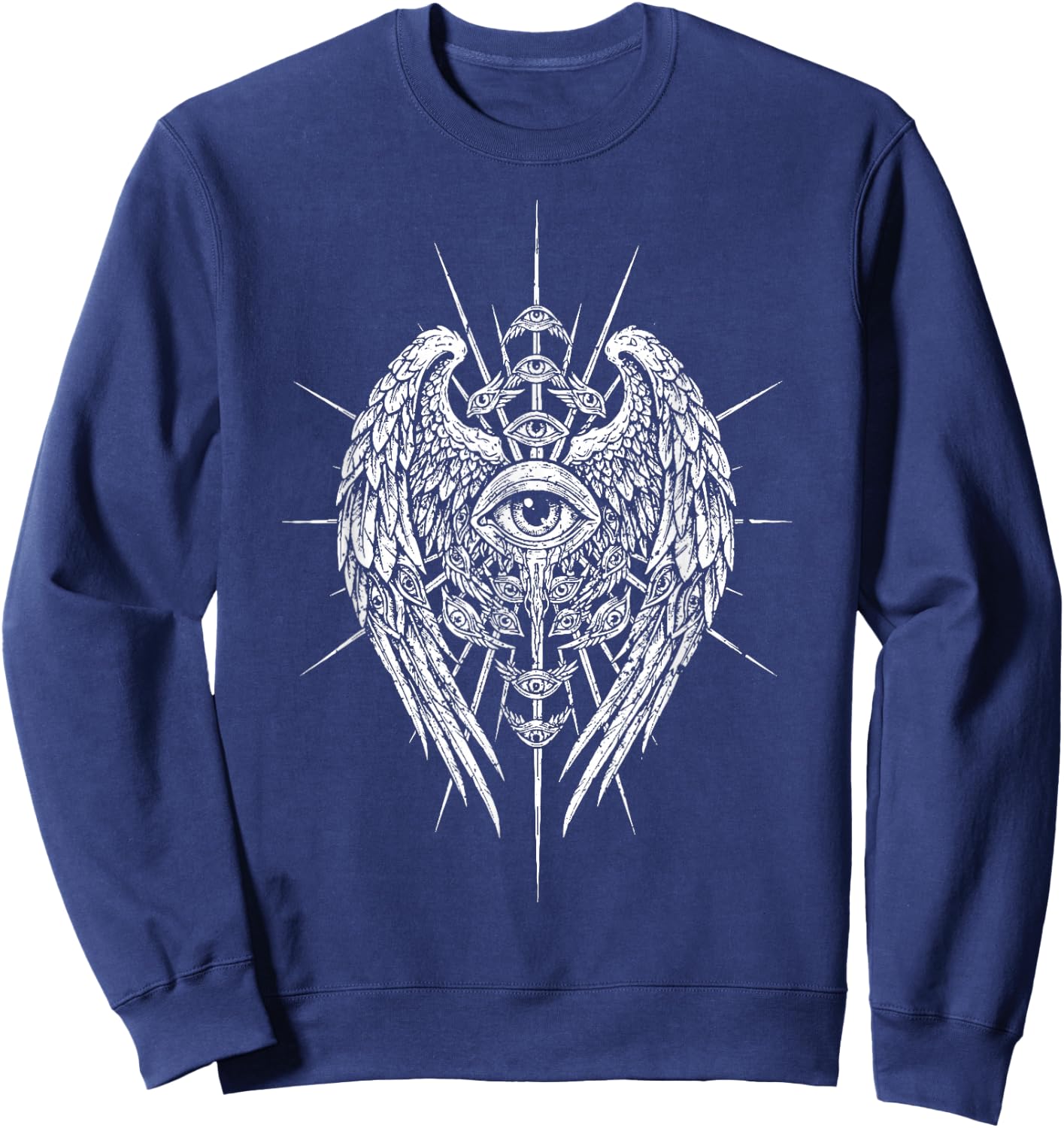 Seraphim Biblischer Engel Sehendes Auge Esoterik Christian Sweatshirt - Sweatshirt | Navy