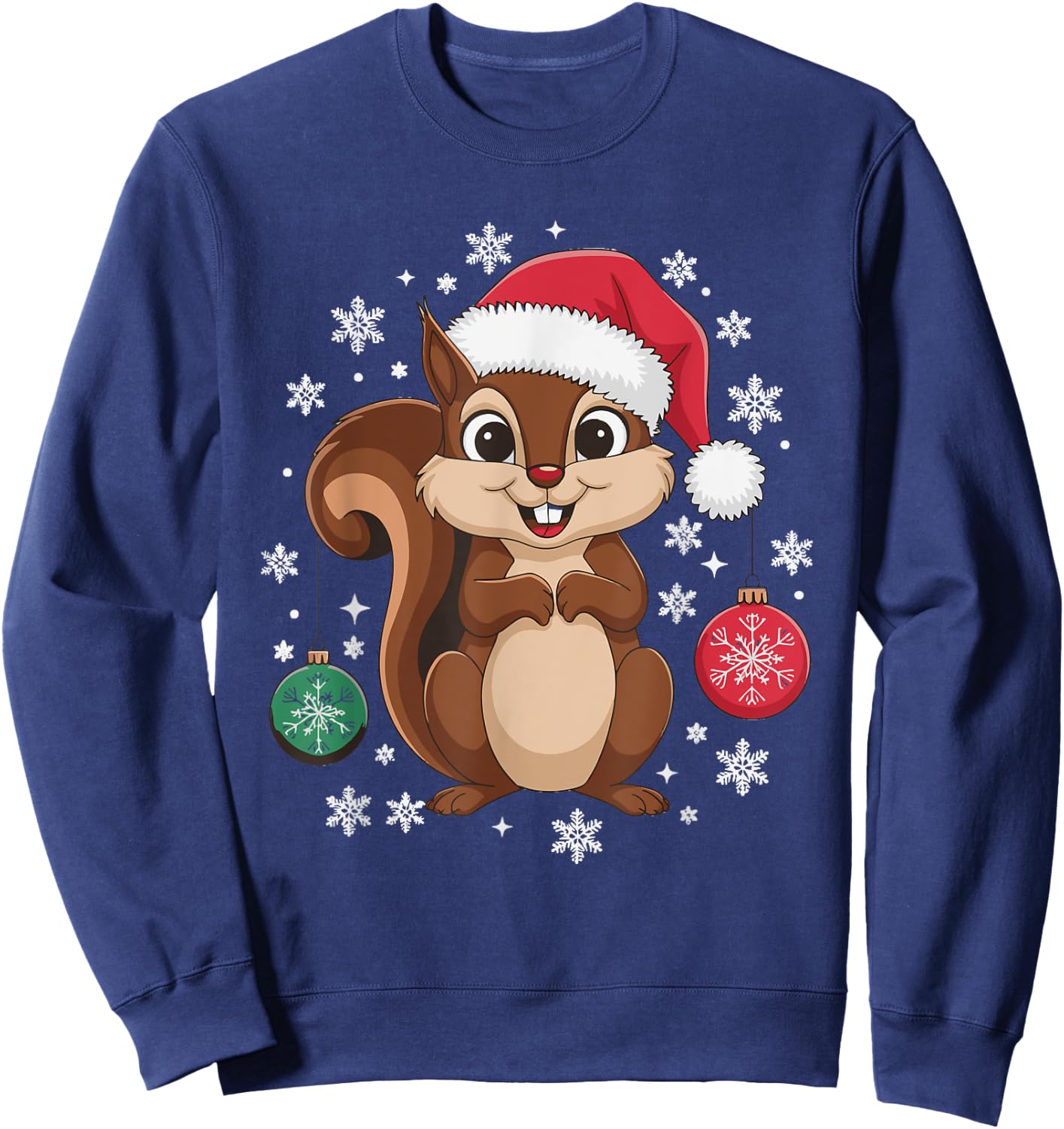 Squirrel Christmas Sweatshirt - Sweatshirt | Navy