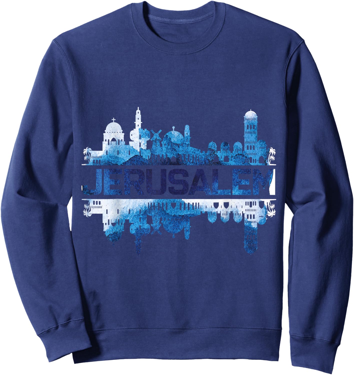 Jerusalem Israel Sweatshirt - Sweatshirt | Navy