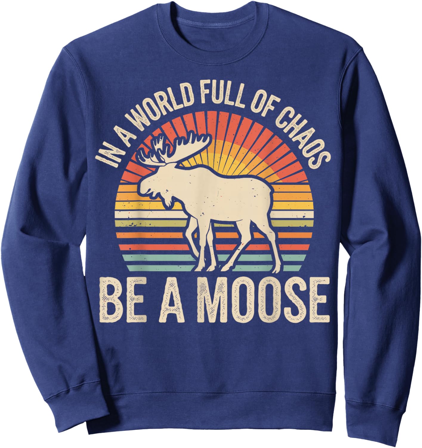 Be A Moose Sweatshirt - Sweatshirt | Navy