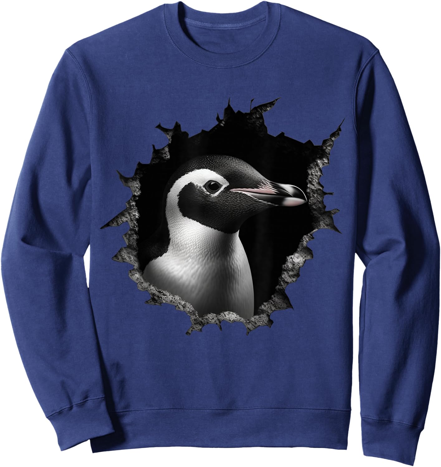 Penguin Wall - Animals Penguin Sweatshirt - Sweatshirt | Navy