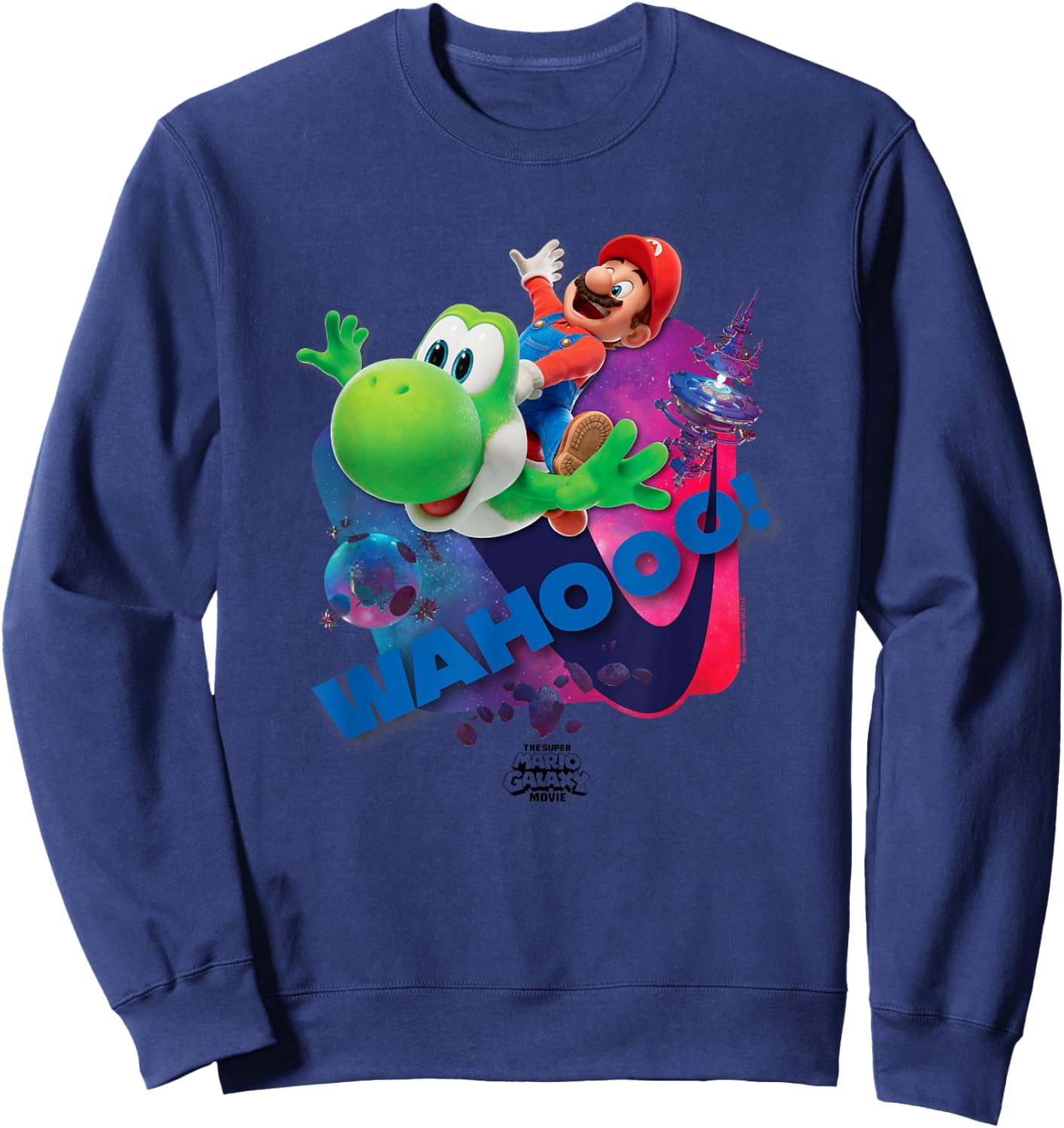 The Super Mario Galaxy Movie Wahoo Star Ride Sweatshirt - Sweatshirt | Navy