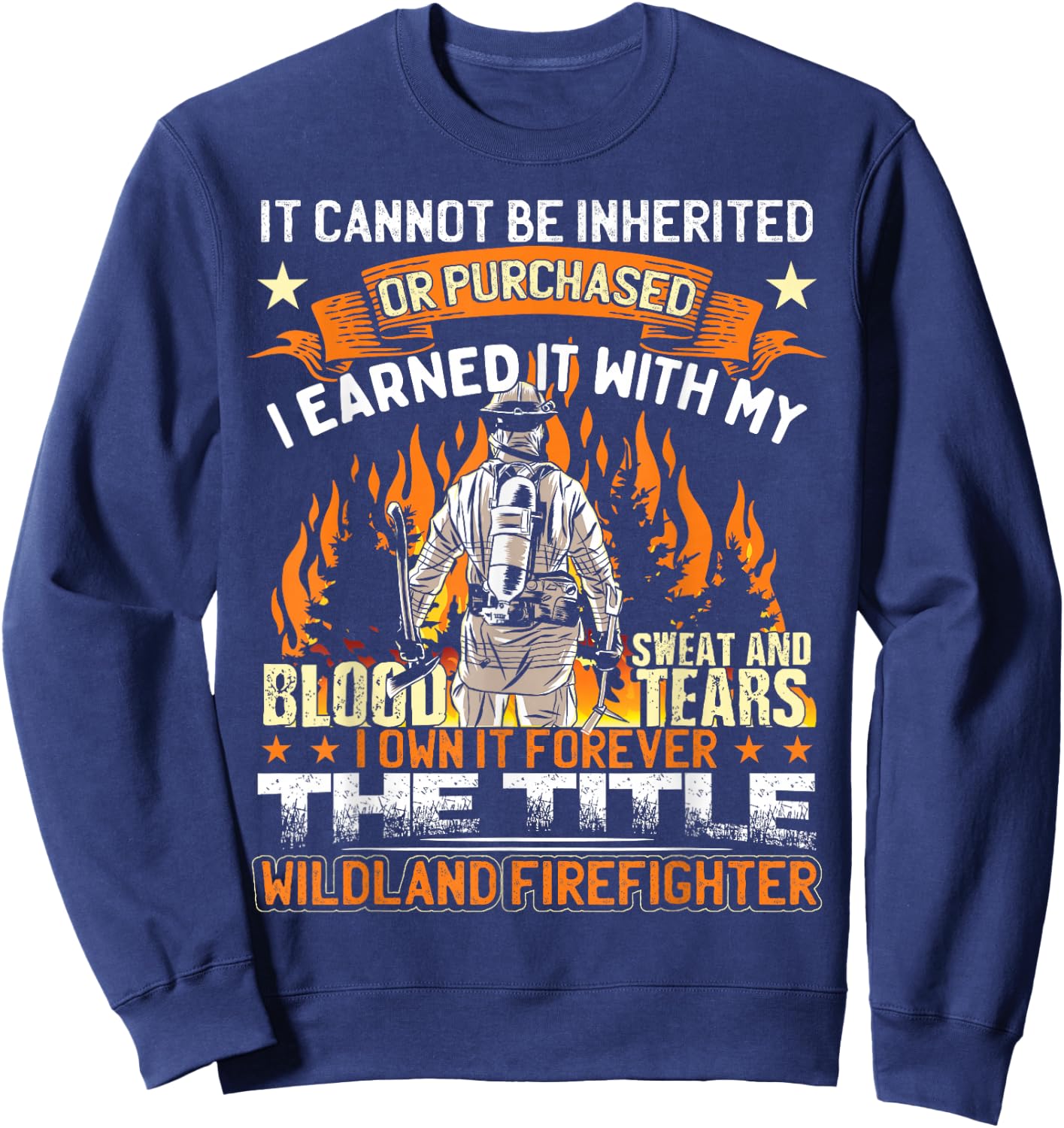 Wildland Firefighter Sweatshirt - Sweatshirt | Navy