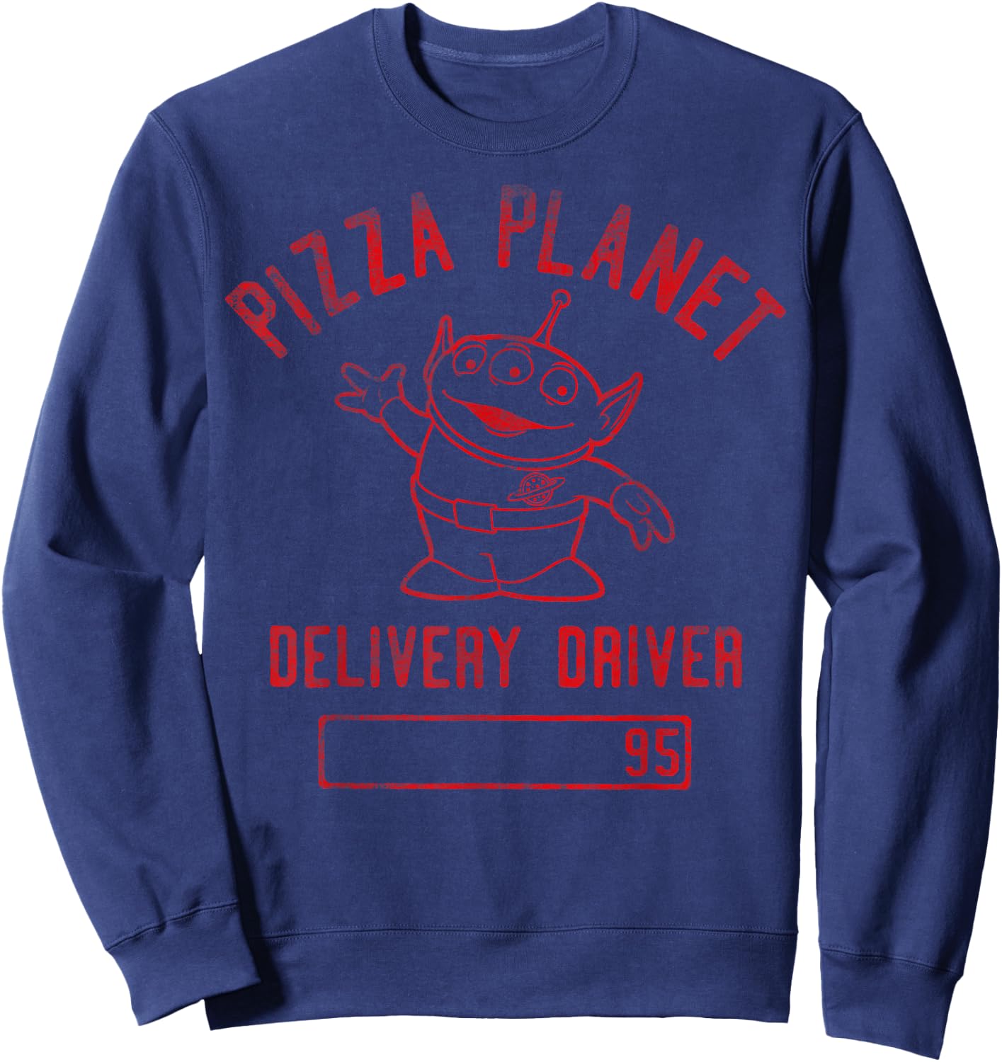 Disney Pixar Toy Story Pizza Planet Delivery Driver Sweatshirt - Sweatshirt | Navy