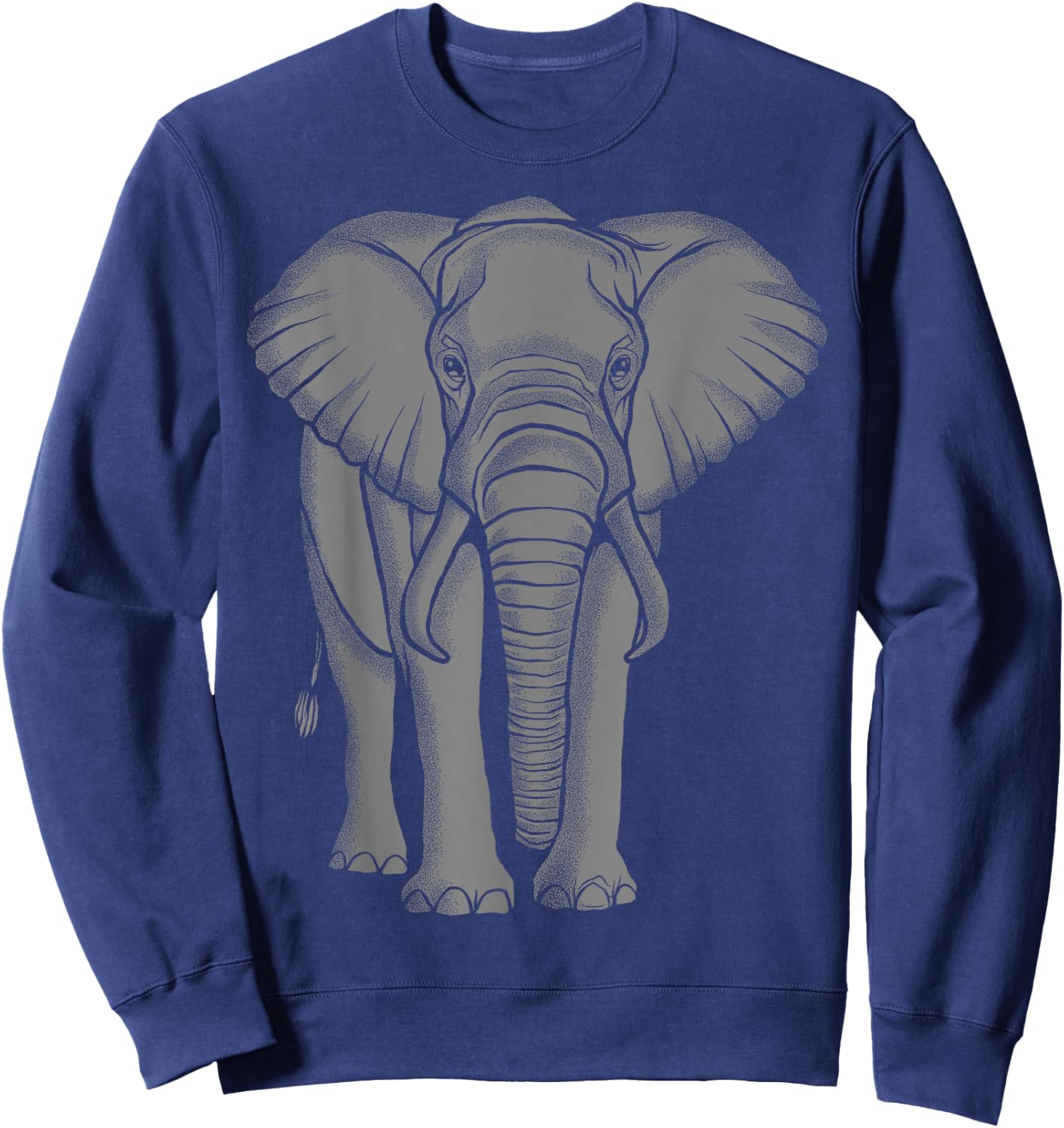 Éléphant Gris Sweatshirt - Sweatshirt | Navy