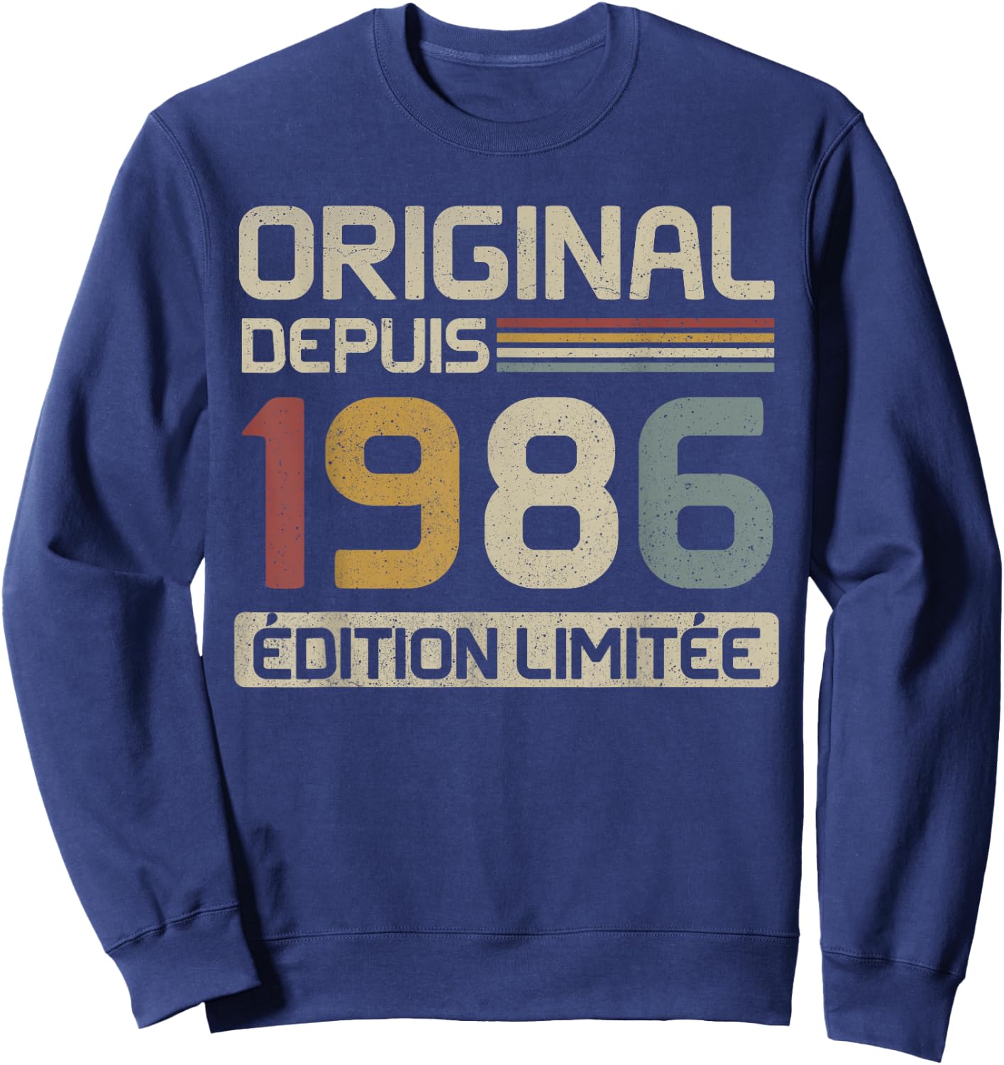 Original 1986 Birthday Gift 39 Years anniv 39 years , Black, S Sweatshirt - Sweatshirt | Navy