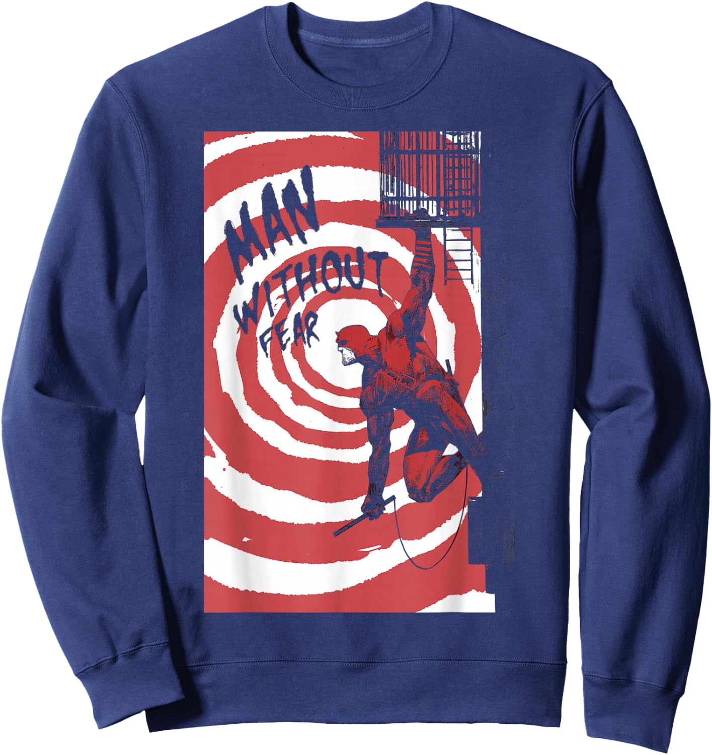 Marvel Daredevil Fire Escape Man Without Fear Variant Cover Sweatshirt - Sweatshirt | Navy