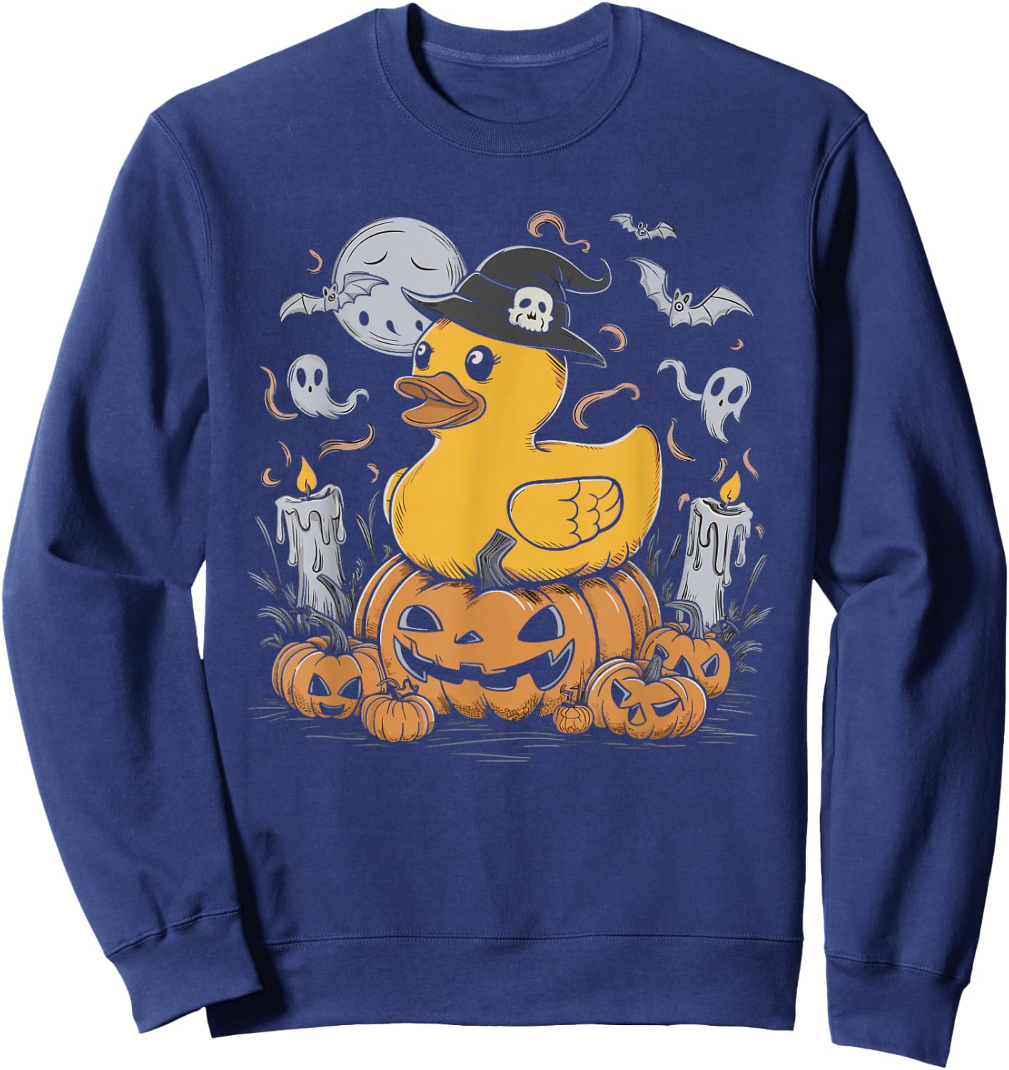 Rubber Duck Witch Rubber Duckie Costume Party Sweatshirt - Sweatshirt | Navy