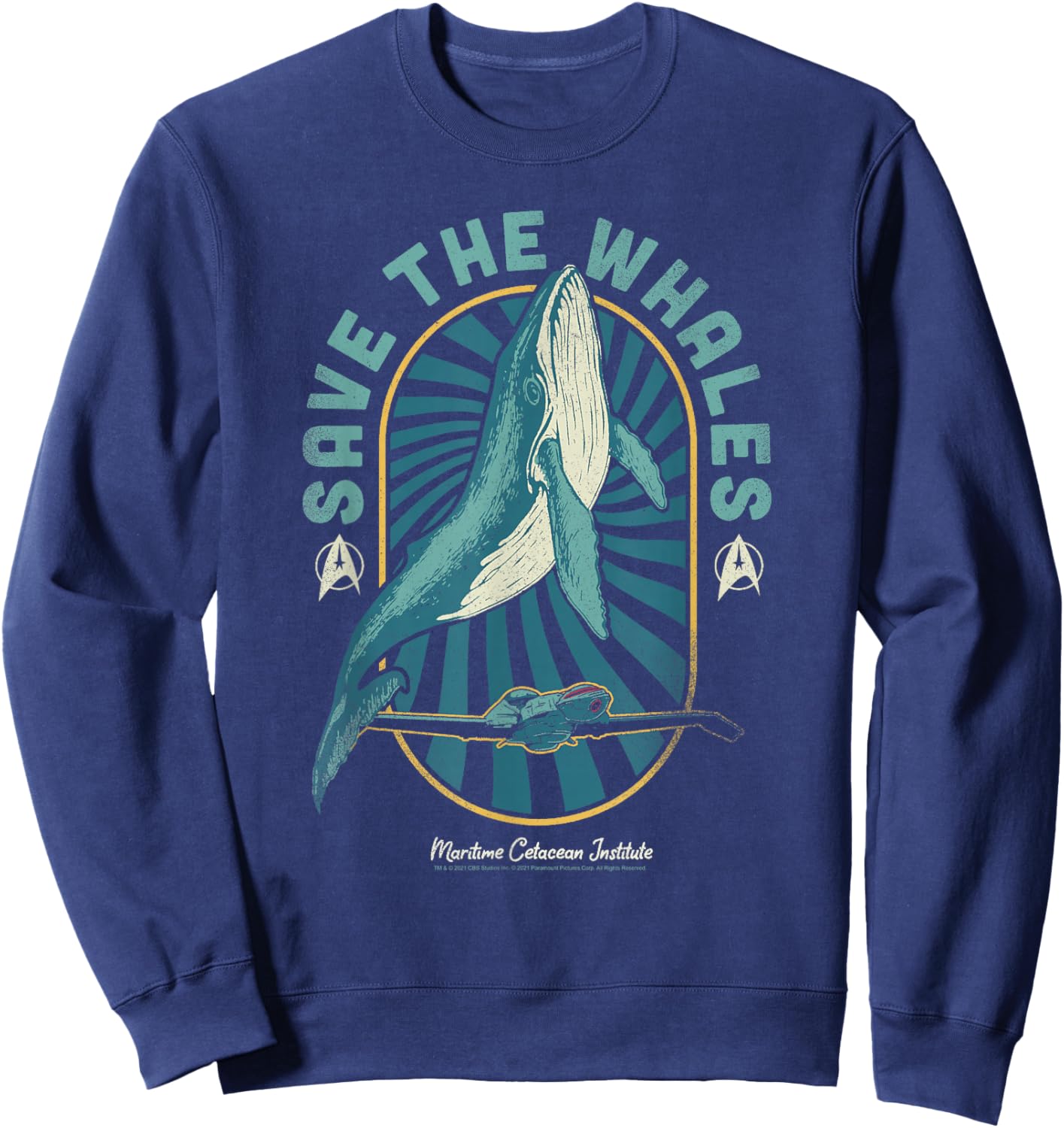 Star Trek IV: The Voyage Home Save The Whales Collection , black Sweatshirt - Sweatshirt | Navy
