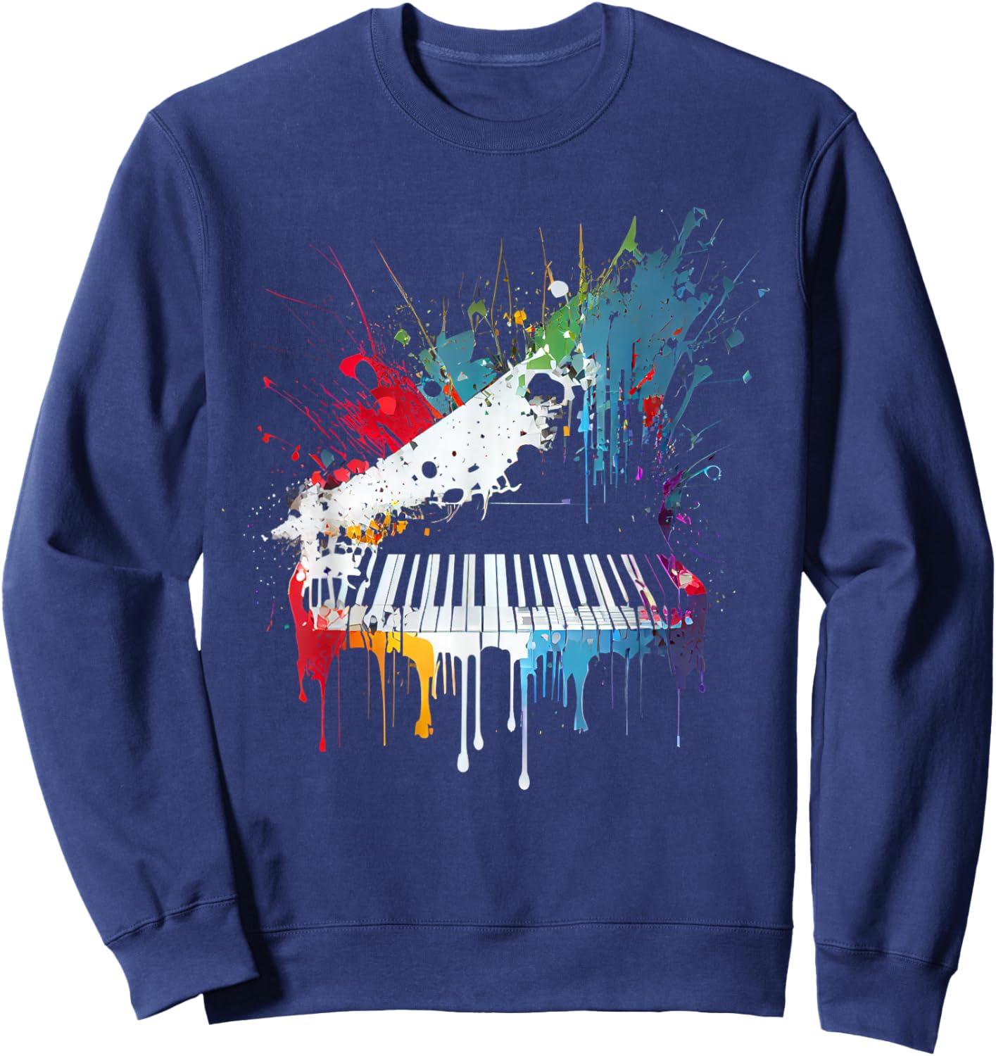 Piano Design Klavier Geschenk für Pianisten Sweatshirt - Sweatshirt | Navy