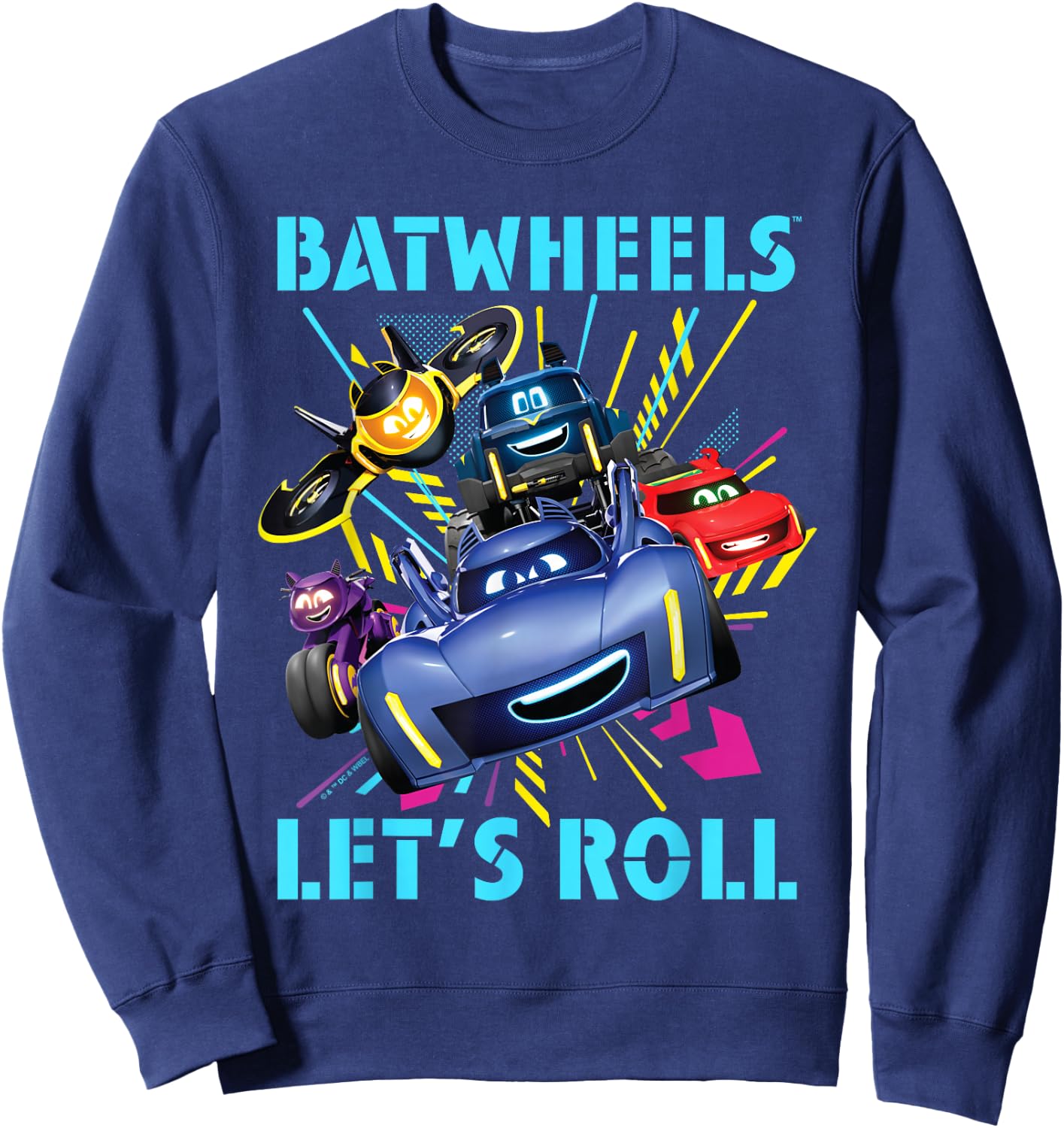 Batman Batwheels Lets Roll Team , blue Sweatshirt - Sweatshirt | Navy