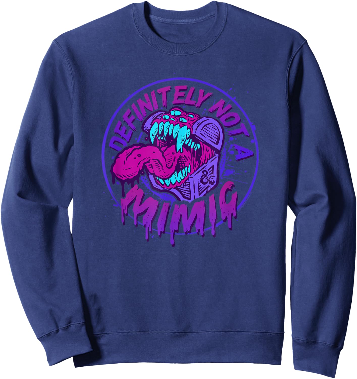 Dungeons & Dragons Definitely Not A Mimic Iconic Logo , black Sweatshirt - Sweatshirt | Navy