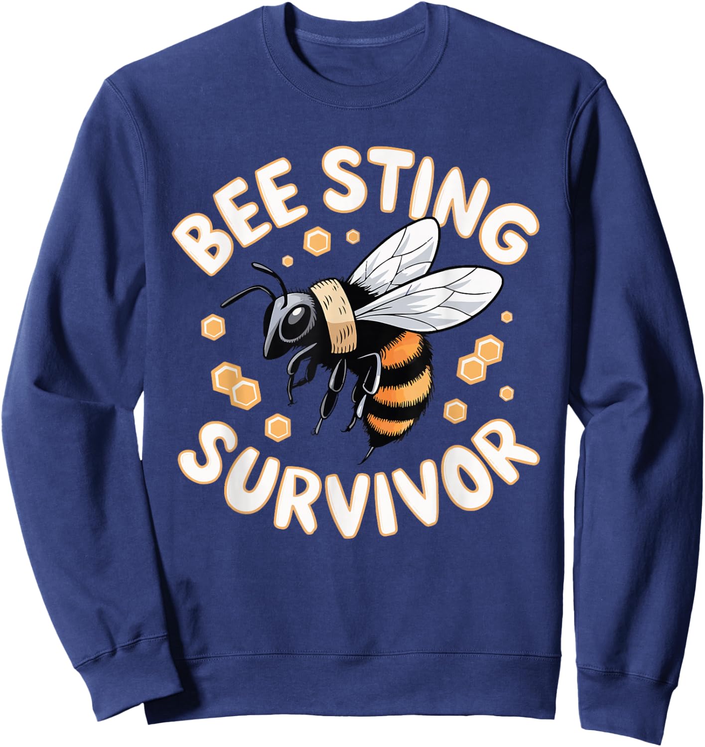 Bee Sting Survivor Sweatshirt - Sweatshirt | Navy