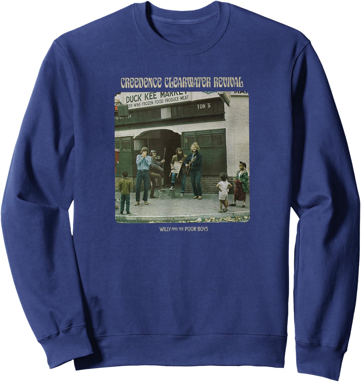 Creedence Clearwater Revival Willy & The Poor Boys , Blue, S Sweatshirt - Sweatshirt | Navy