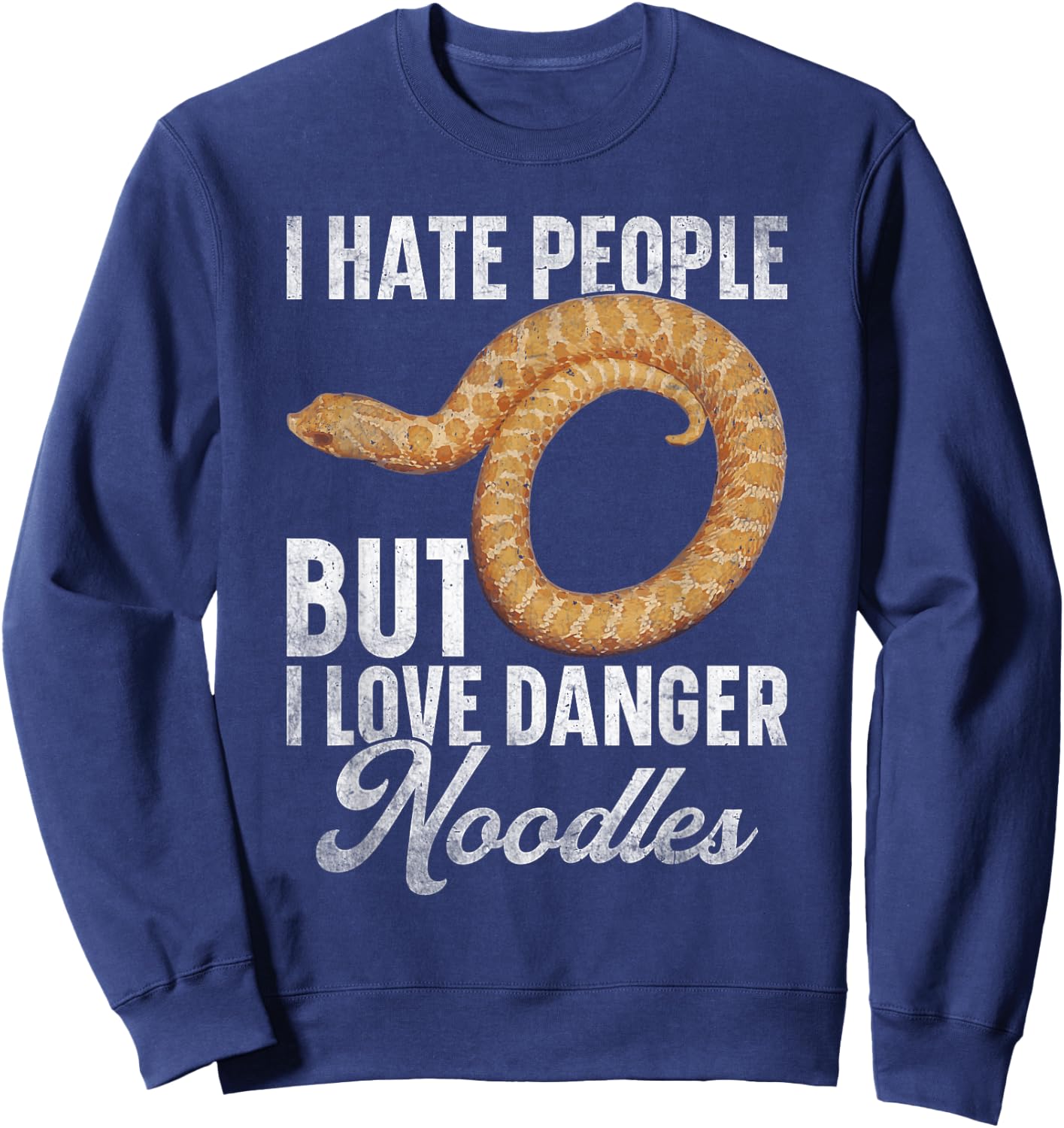 Hognose Snake Hide Stuffed Animal Ring Hognose Snake Sweatshirt - Sweatshirt | Navy