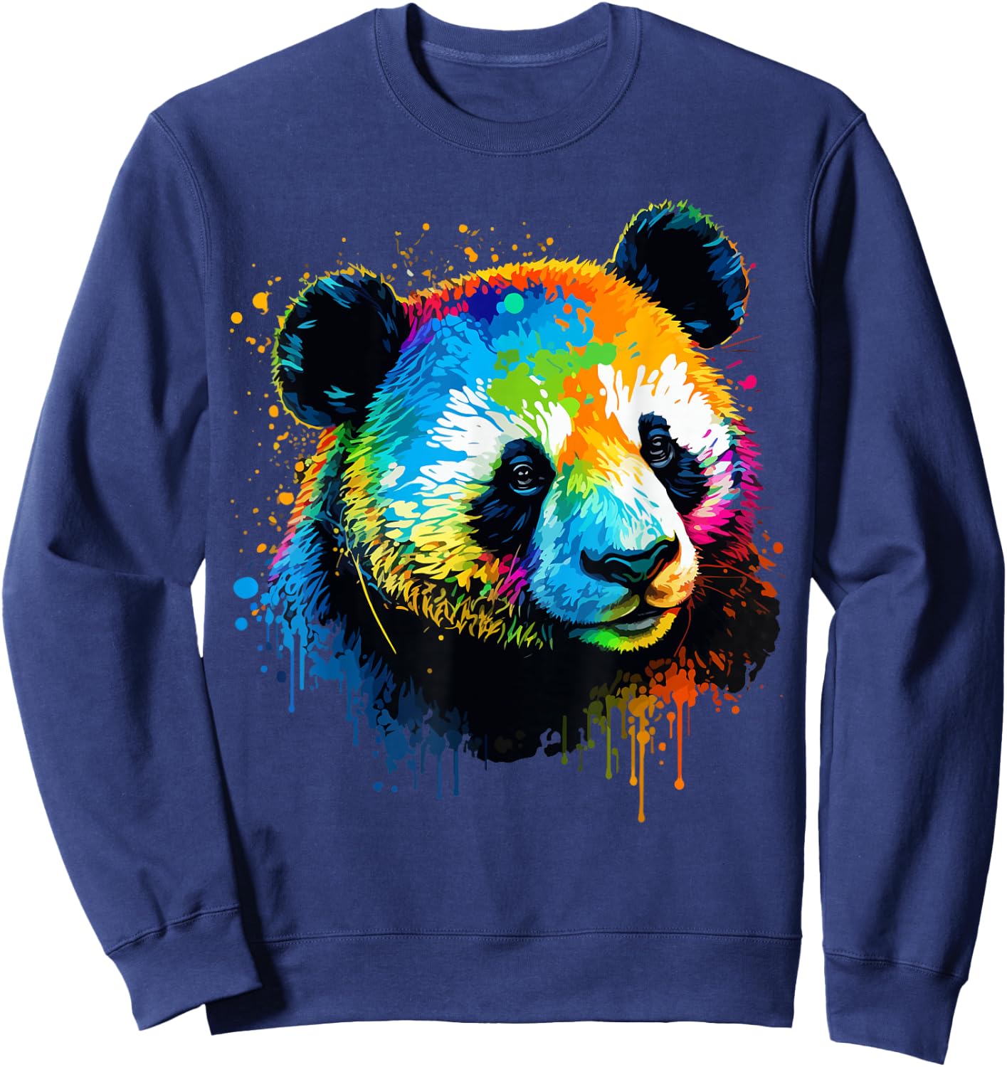 Watercolor Panda Sweatshirt - Sweatshirt | Navy