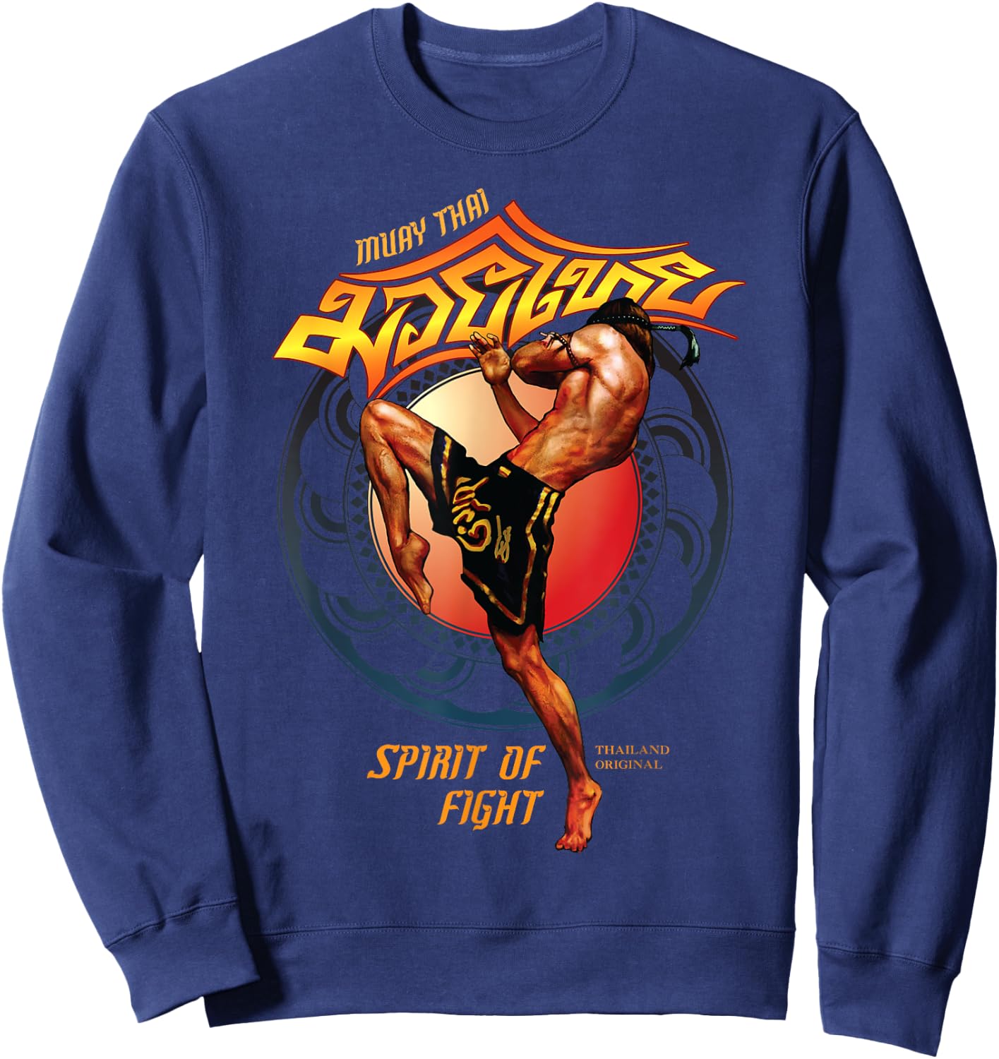 Thailand Original Muay thai boxing Gift women Sweatshirt - Sweatshirt | Navy