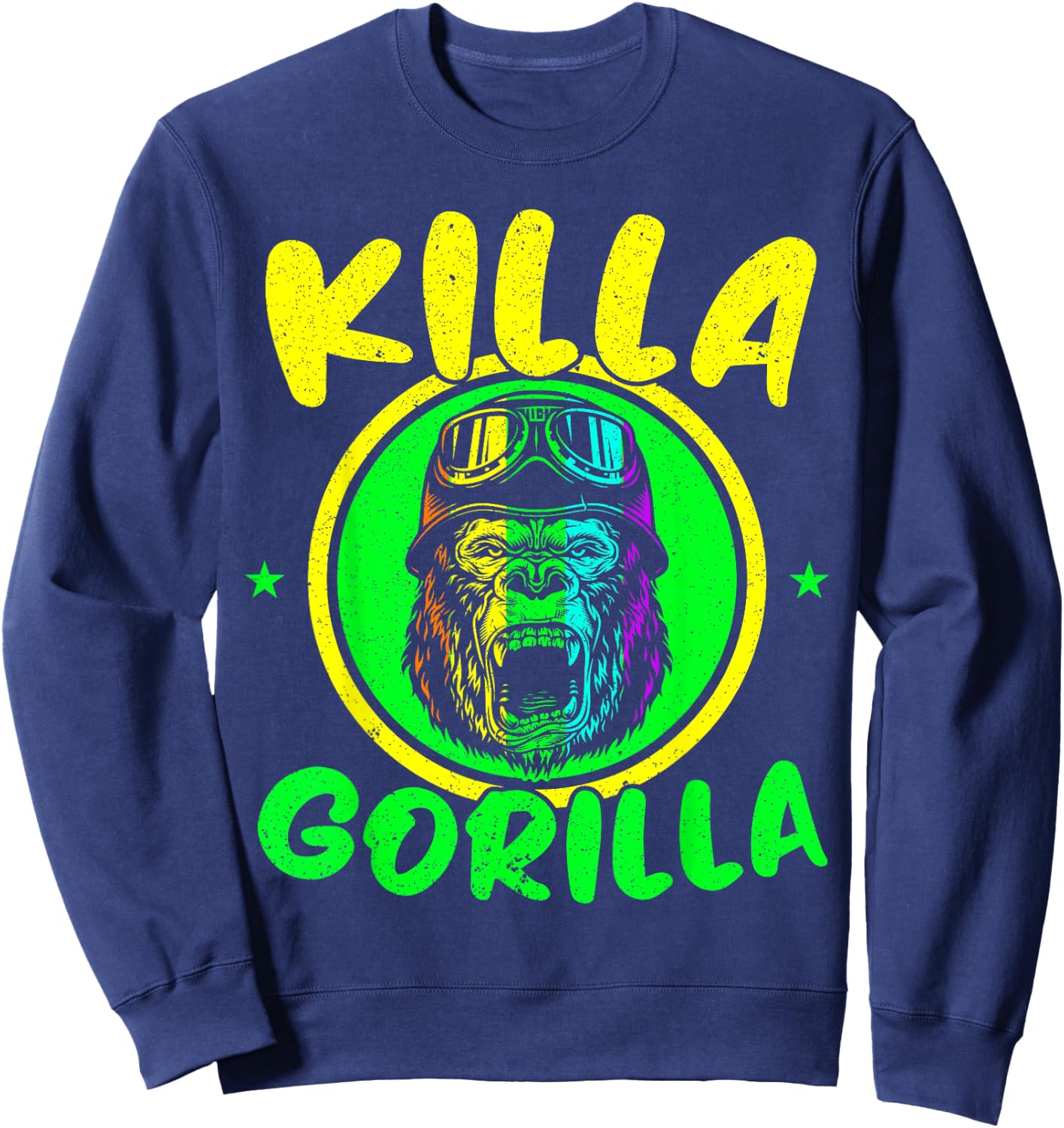 Killa Gorilla Ape Lover Monkey Whisperer Zookeeper Sweatshirt - Sweatshirt | Navy