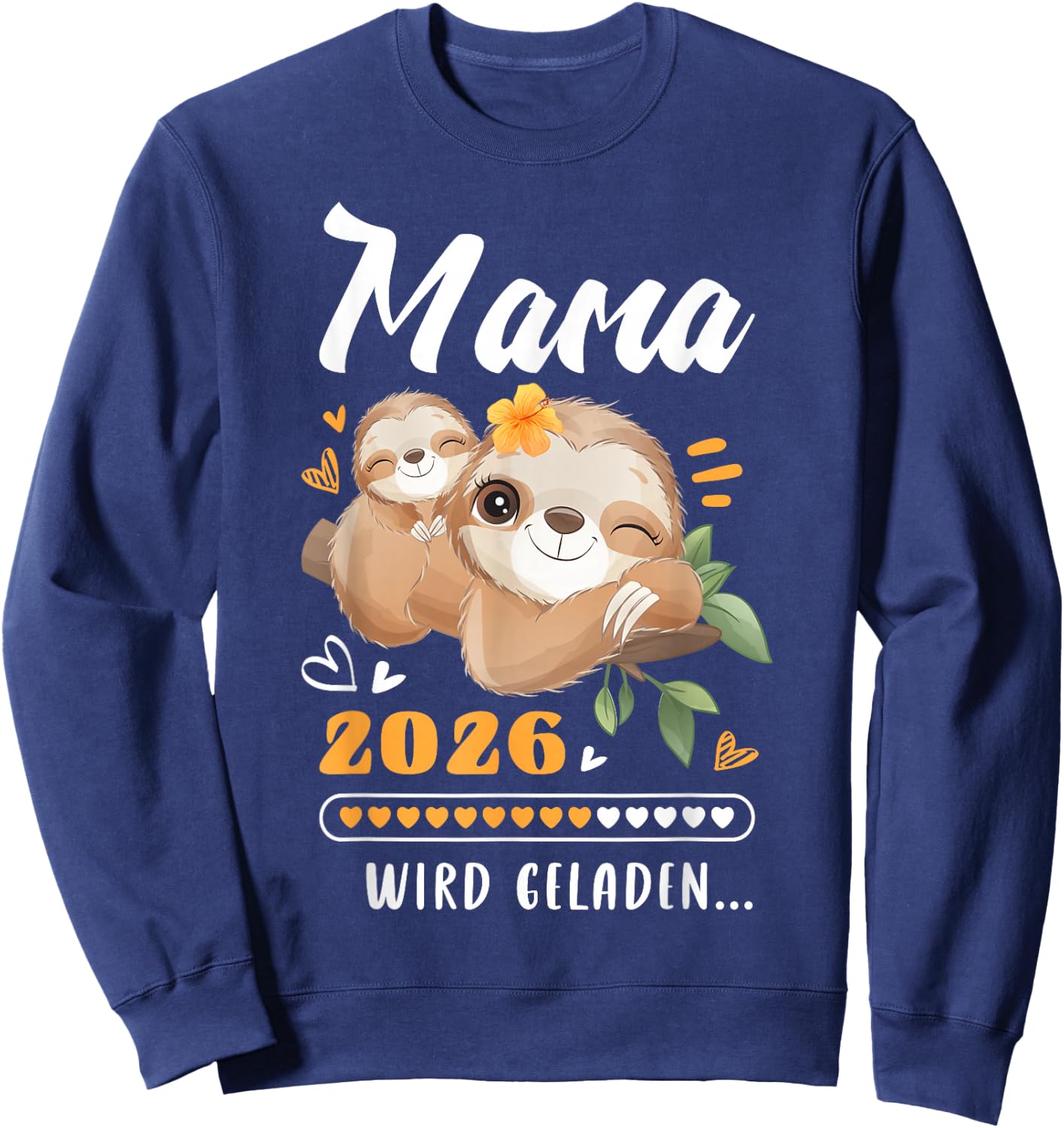 Mama 2026 Baby Ankündigung, Schwangerschaft, Werdende Mutter Sweatshirt - Sweatshirt | Navy