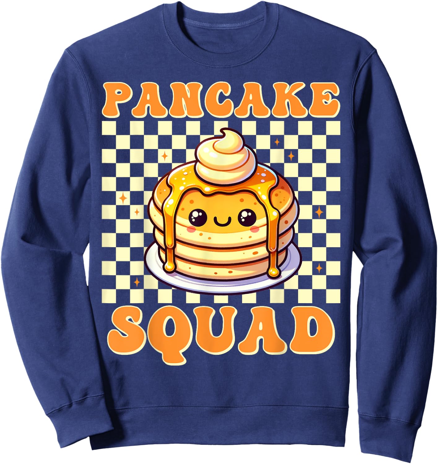 Pancake Squad Crew Syrup Brunch Breakfast Bake Maker Sweatshirt - Sweatshirt | Navy
