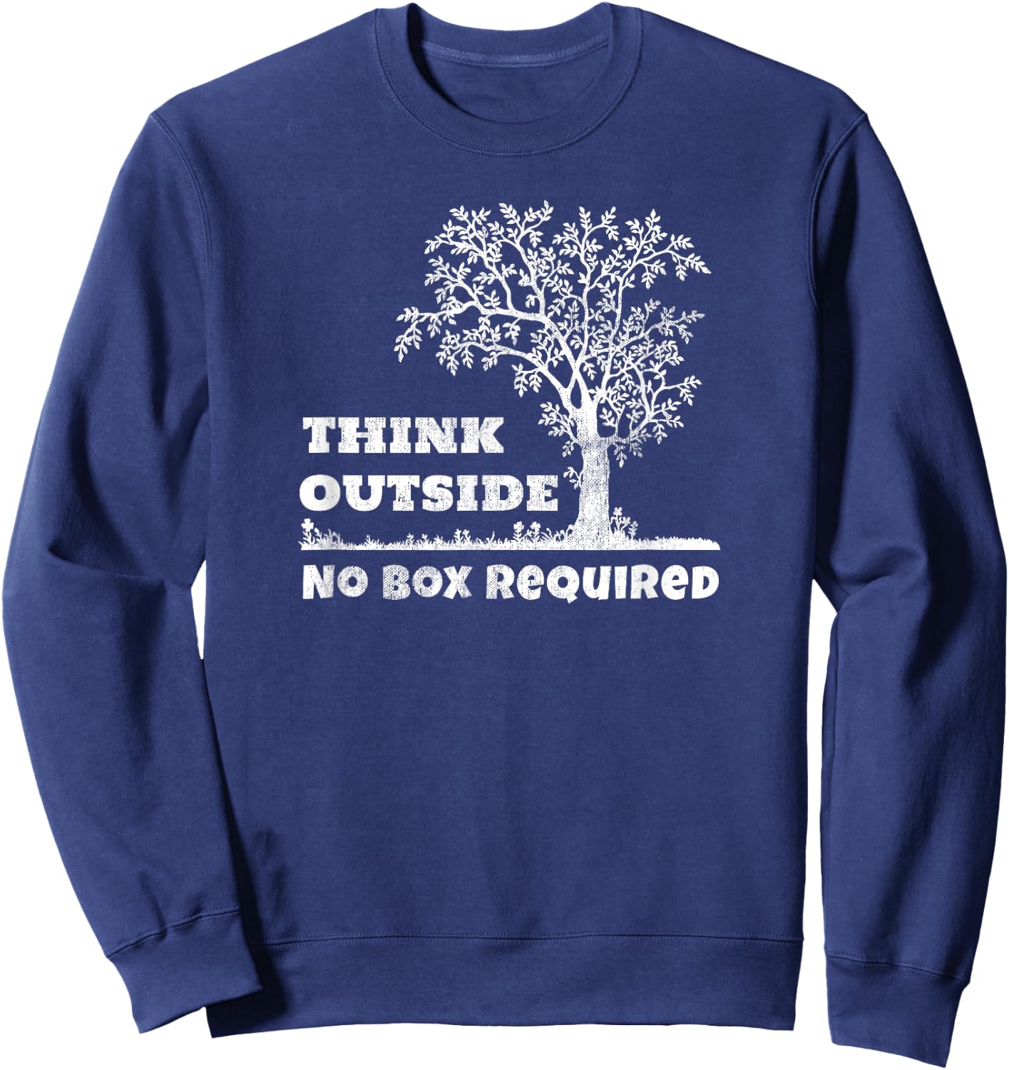 Camping - Think Outside No Box Required Sweatshirt - Sweatshirt | Navy