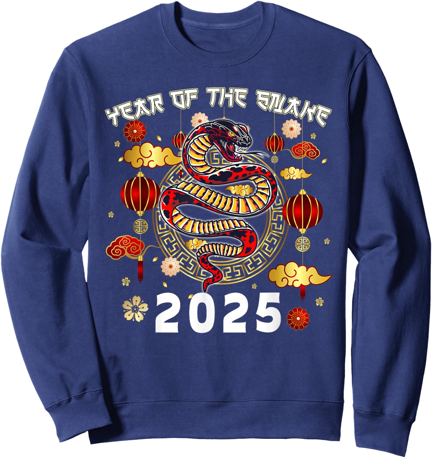 Year Of The Snake 2025 Lunar New Year Chinese New Year 2025 Sweatshirt - Sweatshirt | Navy
