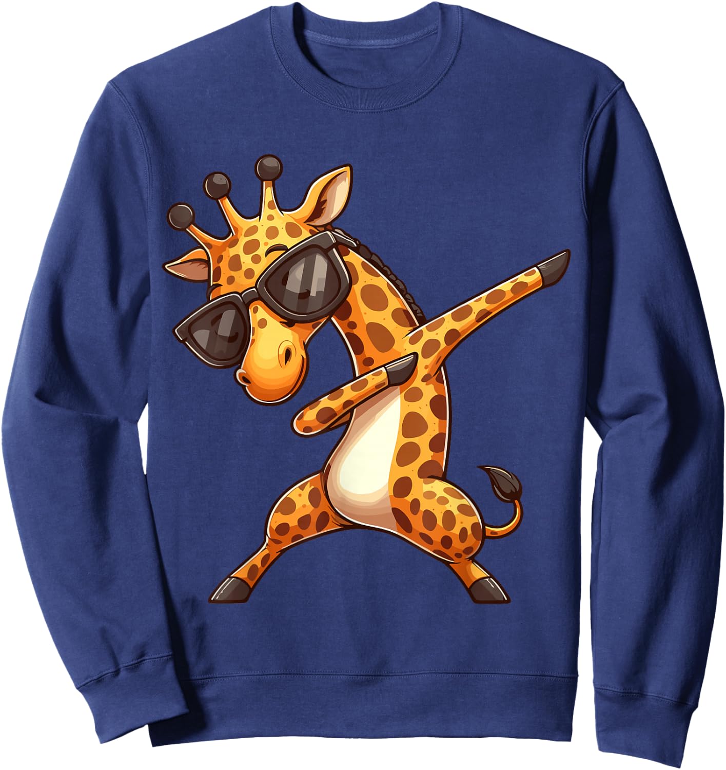 Dabbing Giraffe Sweatshirt - Sweatshirt | Navy