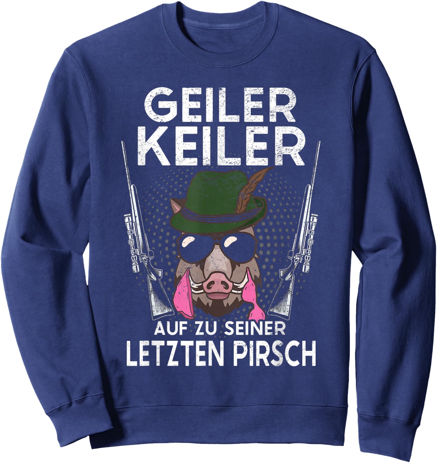 JGA Jäger Geiler Keiler Junggesellenabschied Jagd Sweatshirt - Sweatshirt | Navy