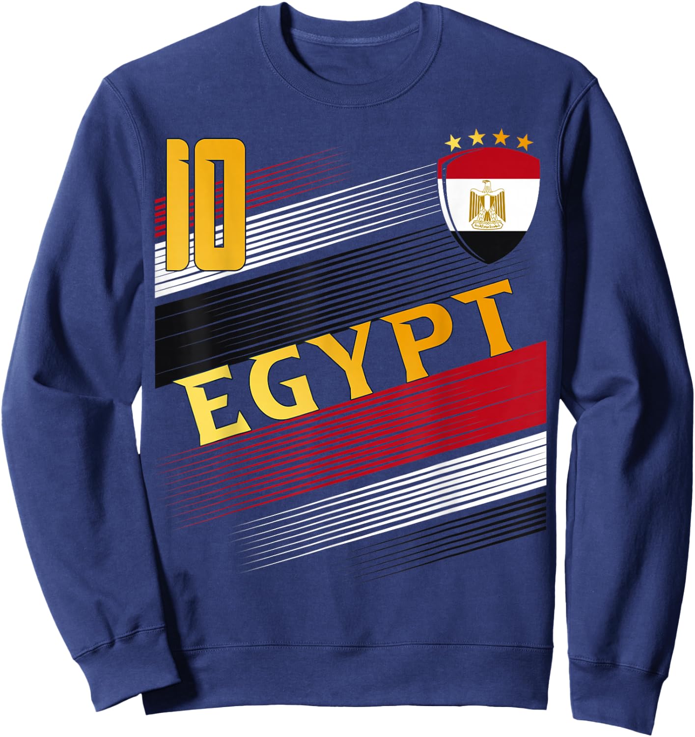 Egyptian Flag For Lovers Of Egyptian Pride , Black, S Sweatshirt - Sweatshirt | Navy