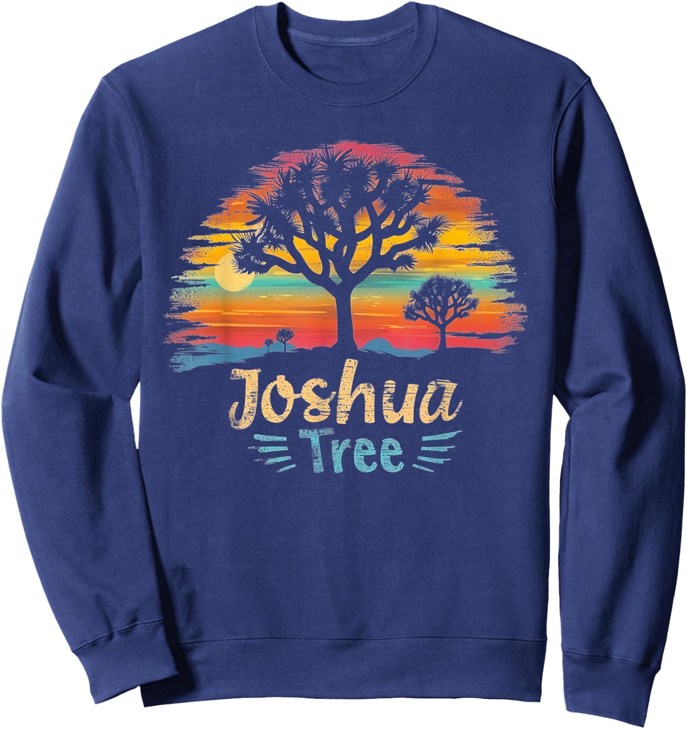 Joshua Tree - US National Park Vintage Men Women Kids Retro Sweatshirt - Sweatshirt | Navy