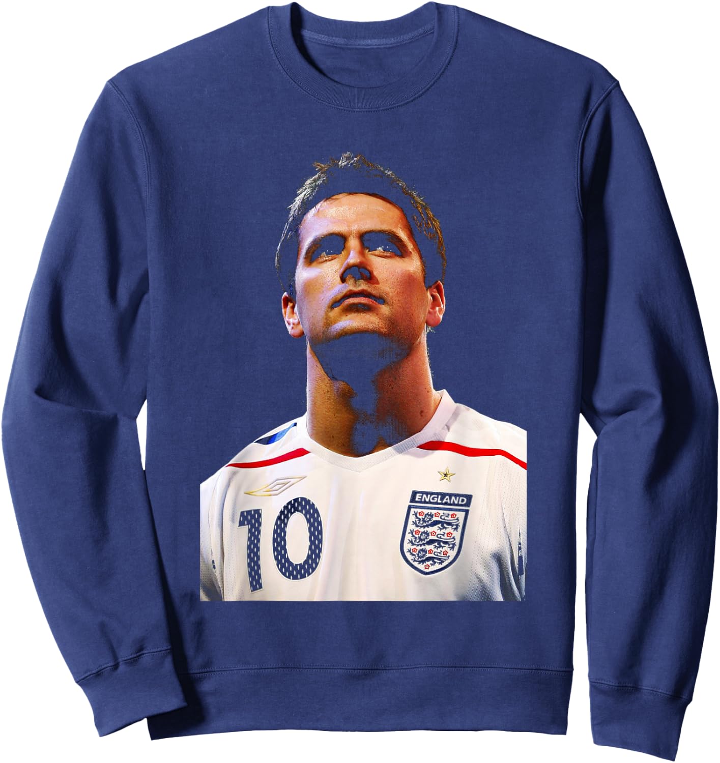 Michael Owen 2007 England Kit World Cup Football Sweatshirt - Sweatshirt | Navy
