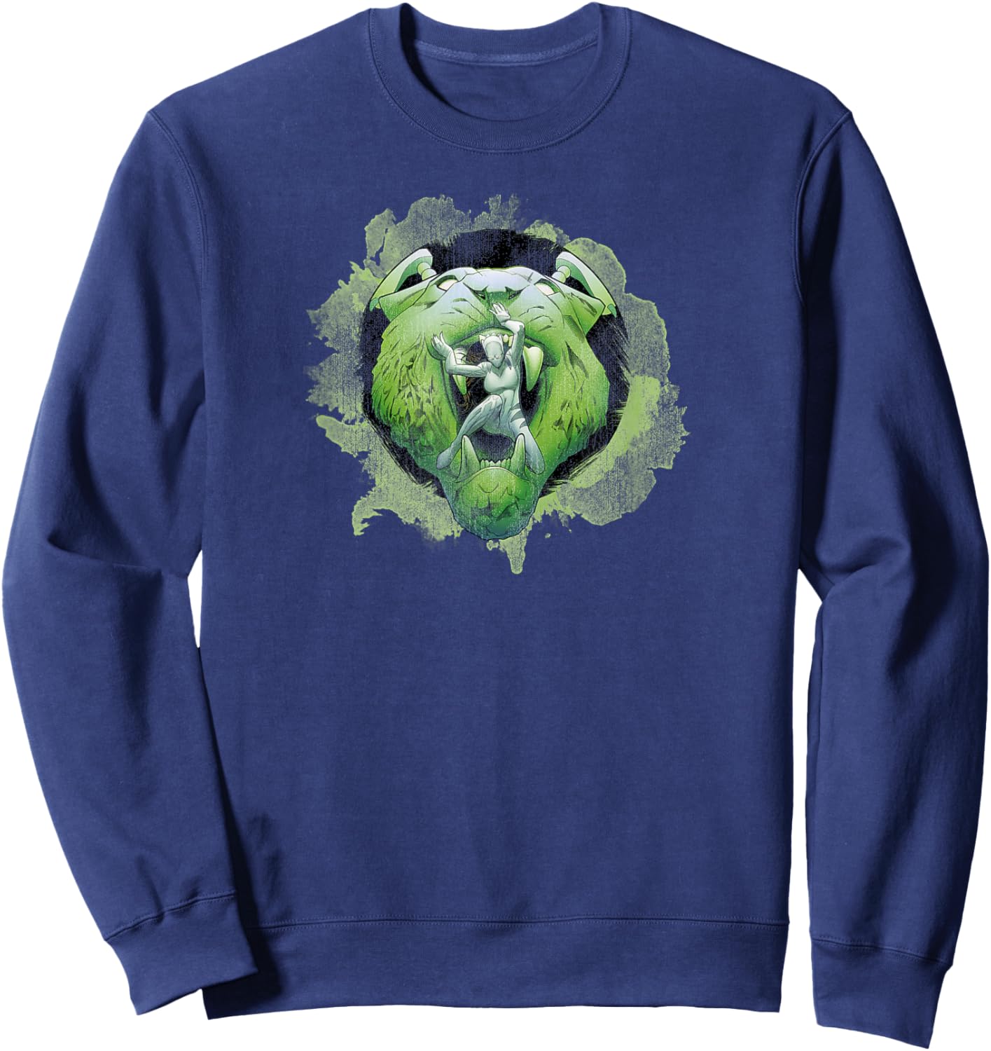 Marvel White Tiger Jaws Of The Enemy Graphic Sweatshirt - Sweatshirt | Navy