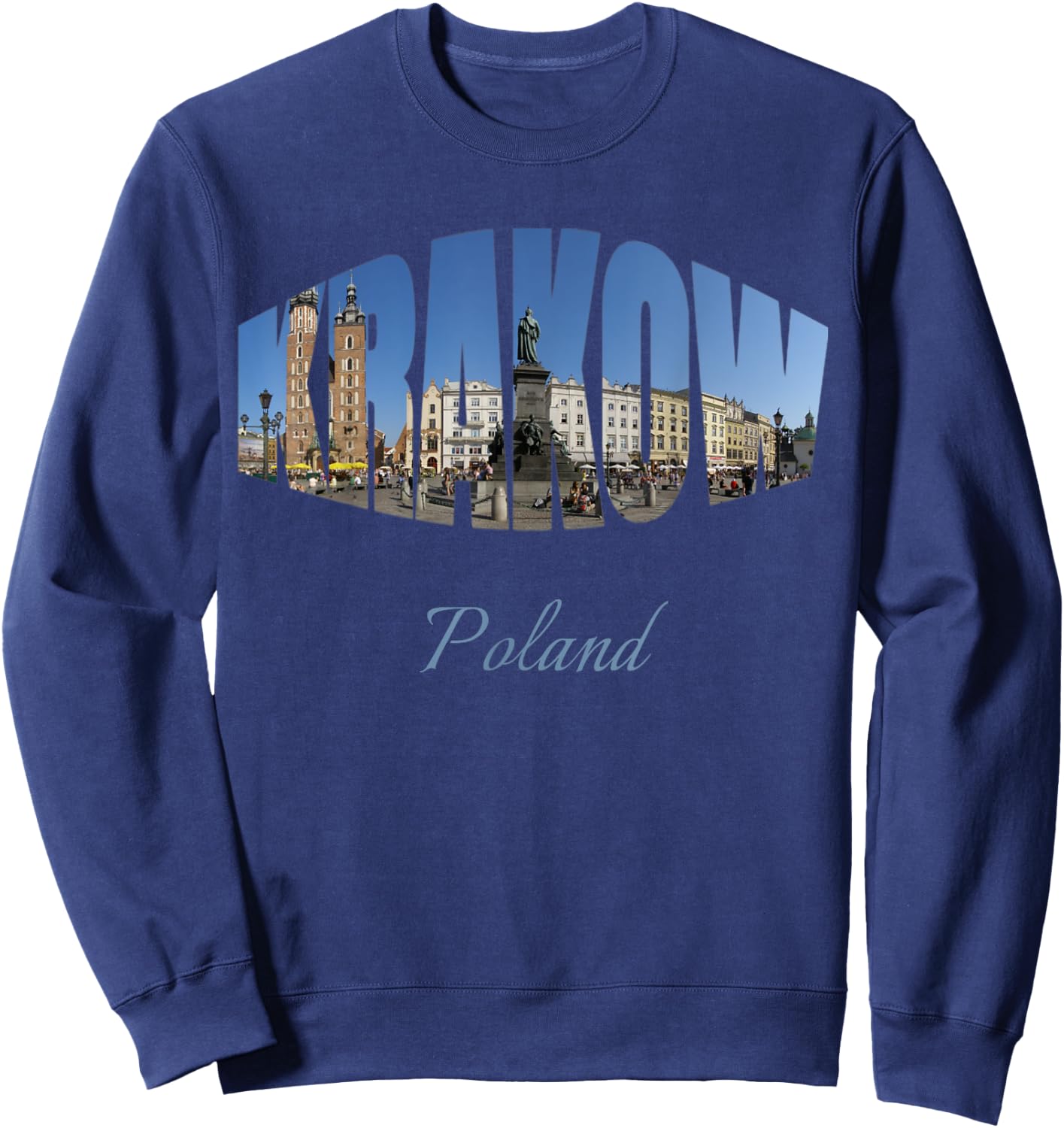 Krakow Poland Sweatshirt - Sweatshirt | Navy