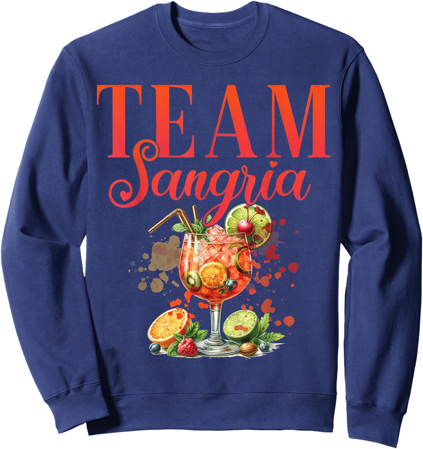 Sangria Cocktail Bartender Hen Party Sweatshirt - Sweatshirt | Navy