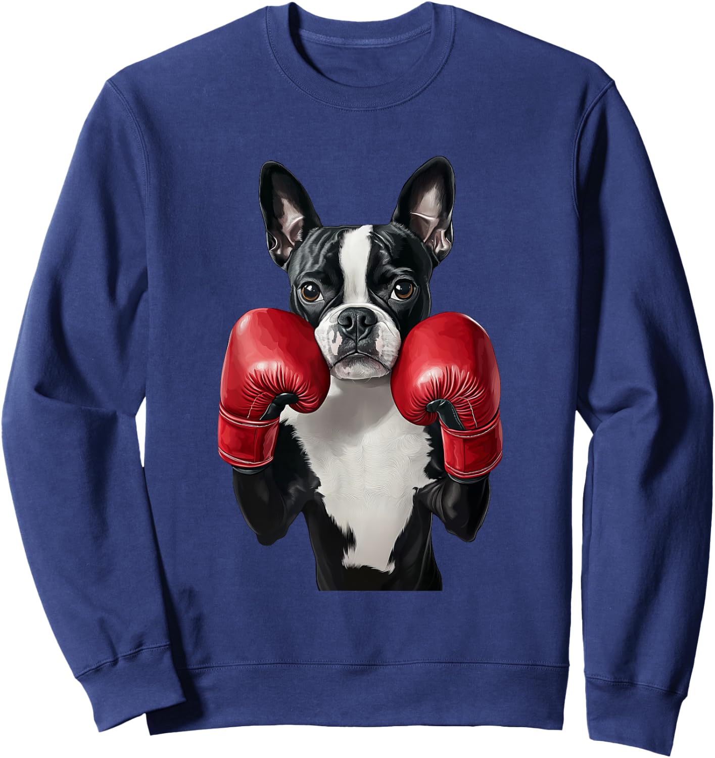 Boston Terrier Boxing Sweatshirt - Sweatshirt | Navy