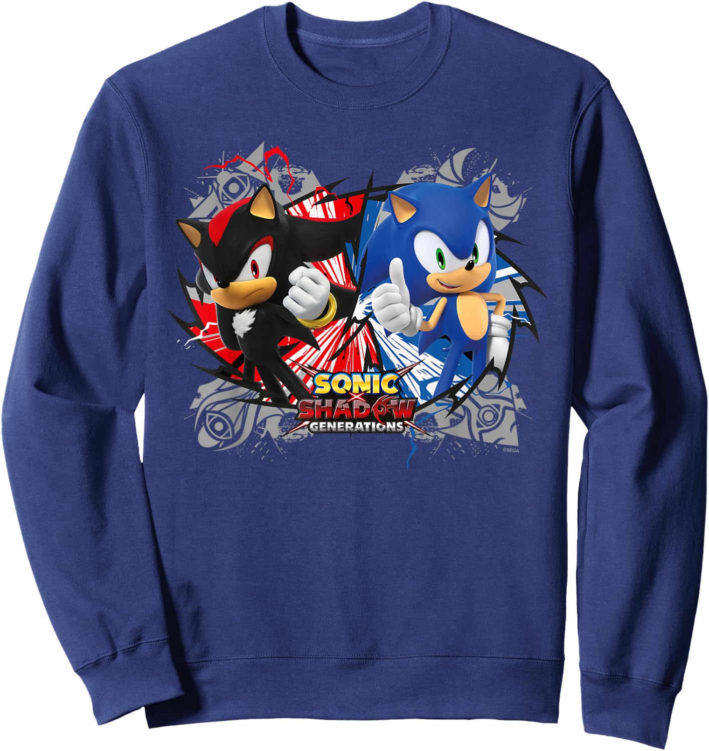 Sonic the Hedgehog, Sonic X Shadow Generations Rivals , black Sweatshirt - Sweatshirt | Navy