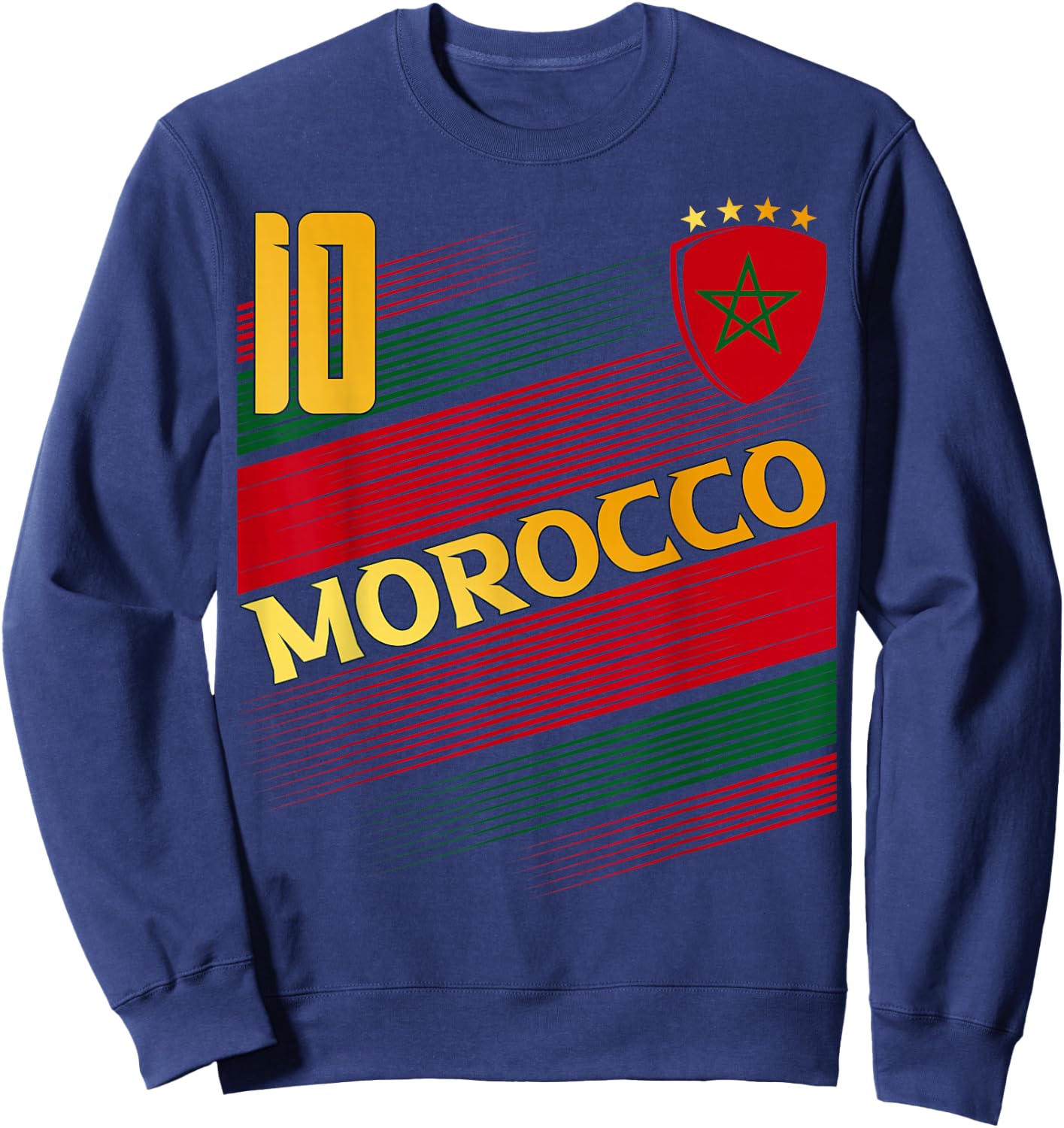 Morocco Flag Moroccan Pride Lovers Sweatshirt - Sweatshirt | Navy