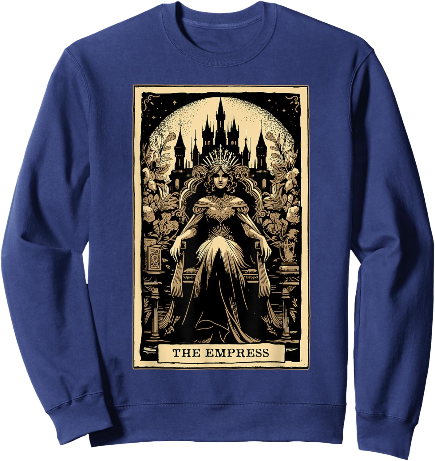 Tarot Card Shirt The Empress Tarot Card Major Arcana Sweatshirt - Sweatshirt | Navy