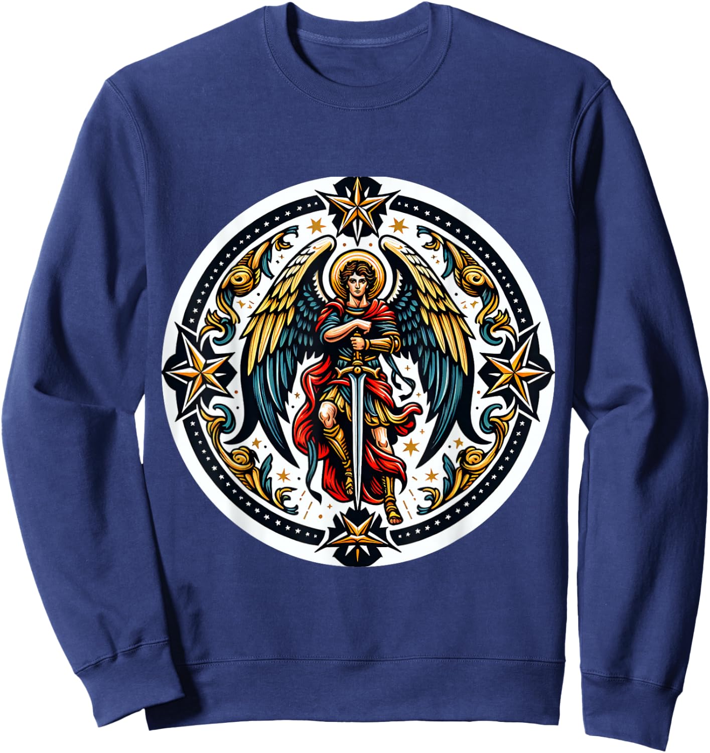 Patron Saint Michael Archangel Angels Costume Sweatshirt - Sweatshirt | Navy