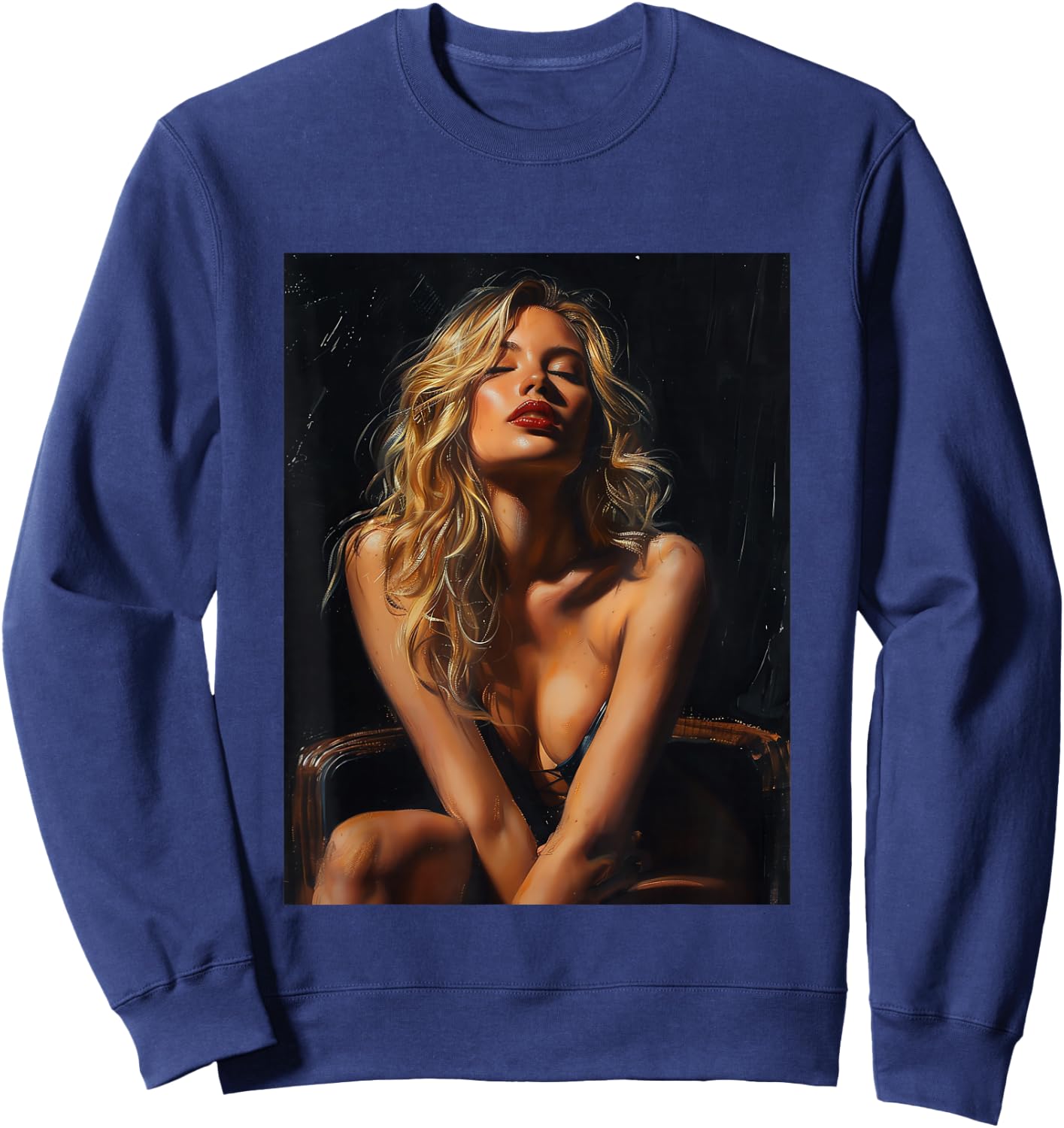 Tattoo sexy girl model , Black, S Sweatshirt - Sweatshirt | Navy