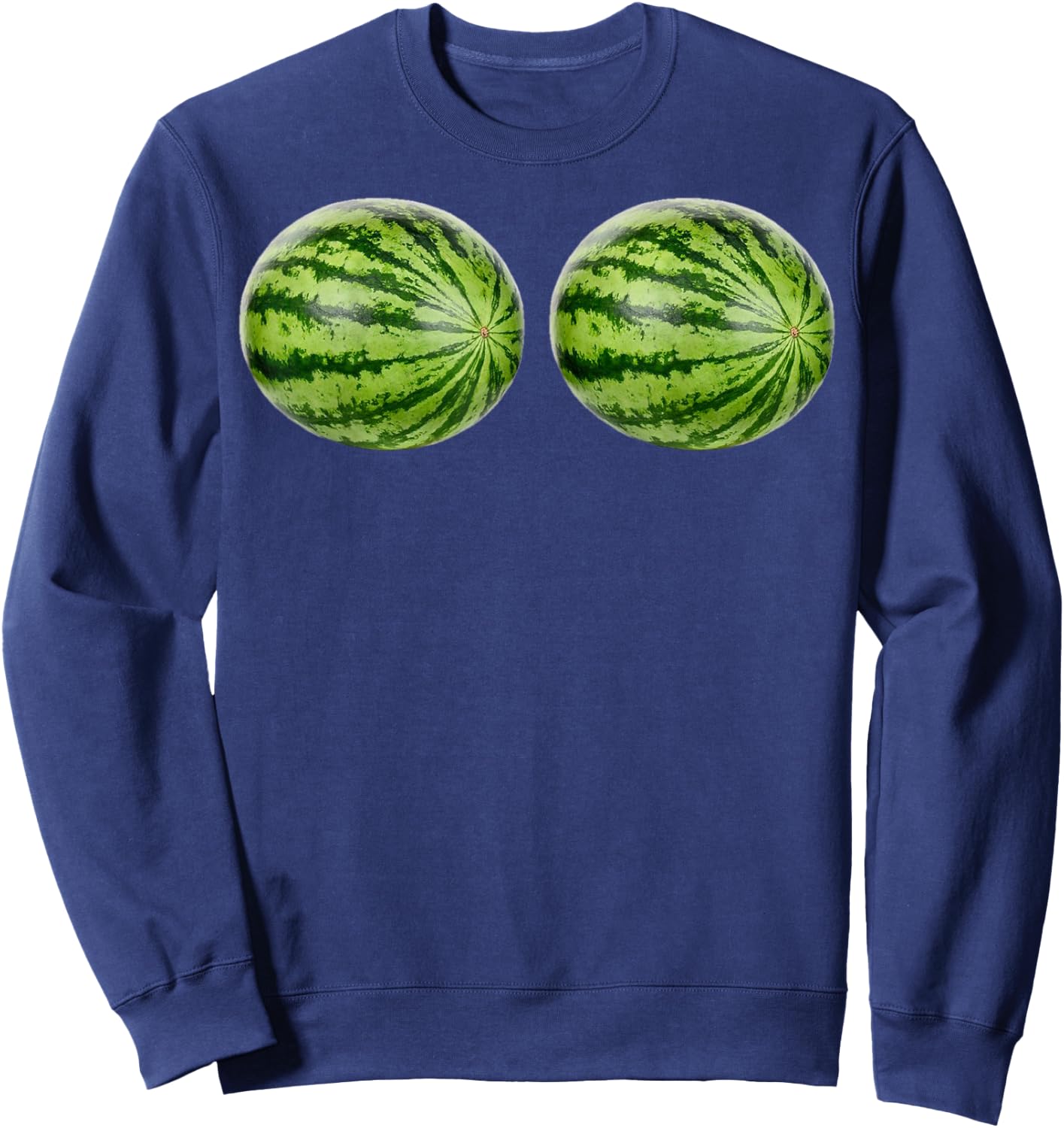 Big Boob Big Watermelon Melon Titty Titties Shirt Sweatshirt - Sweatshirt | Navy