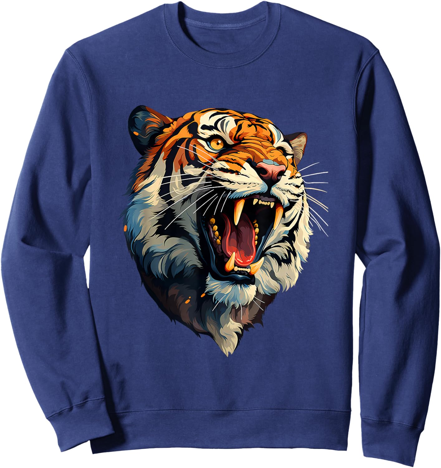 Tiger Face Sweatshirt - Sweatshirt | Navy