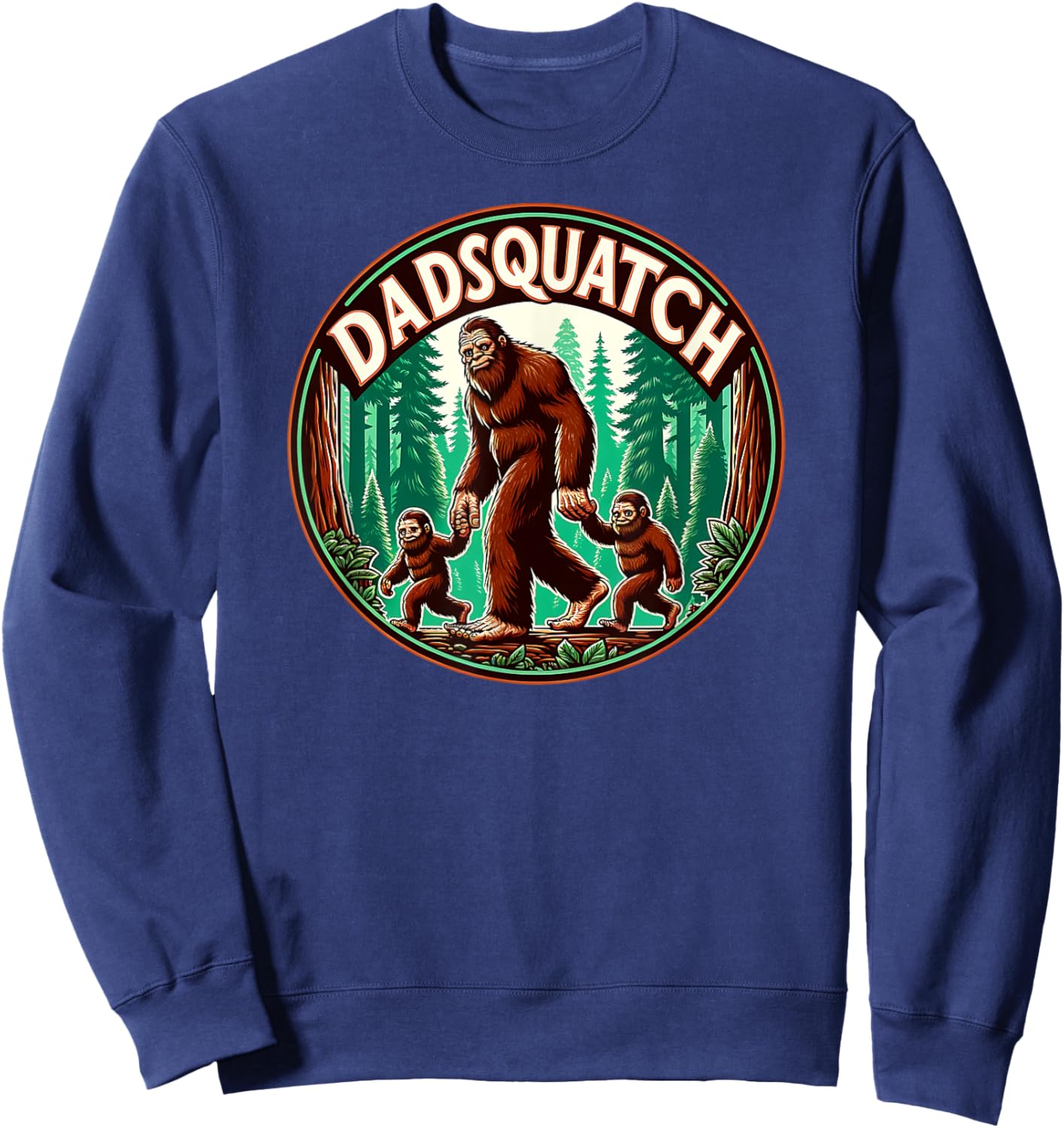 Autism Dad Bigfoot Sasquatch Sweatshirt - Sweatshirt | Navy