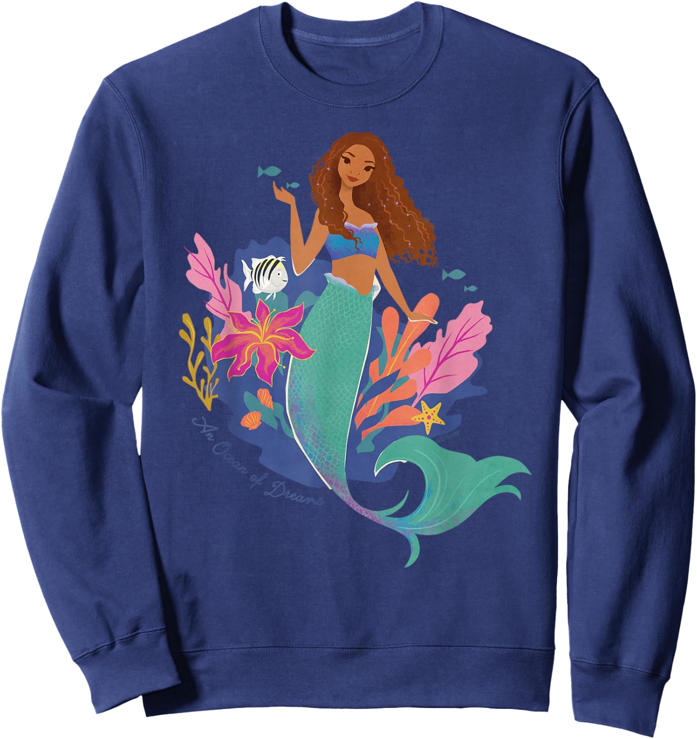 Disney The Little Mermaid Ariel An Ocean of Dreams Sweatshirt - Sweatshirt | Navy