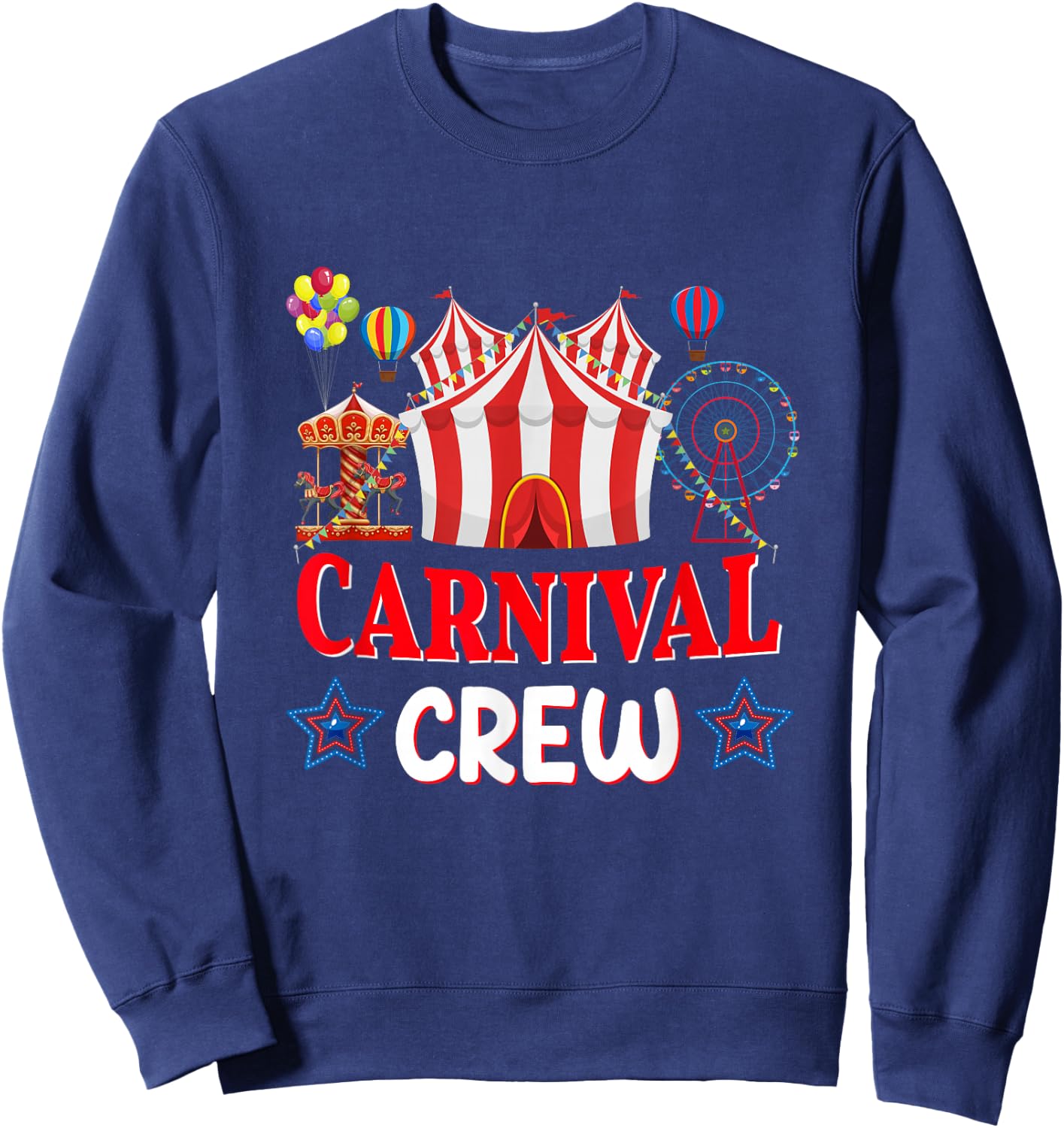 Carnival Crew Circus Costume Circus Theme Outfits For Girls Sweatshirt - Sweatshirt | Navy