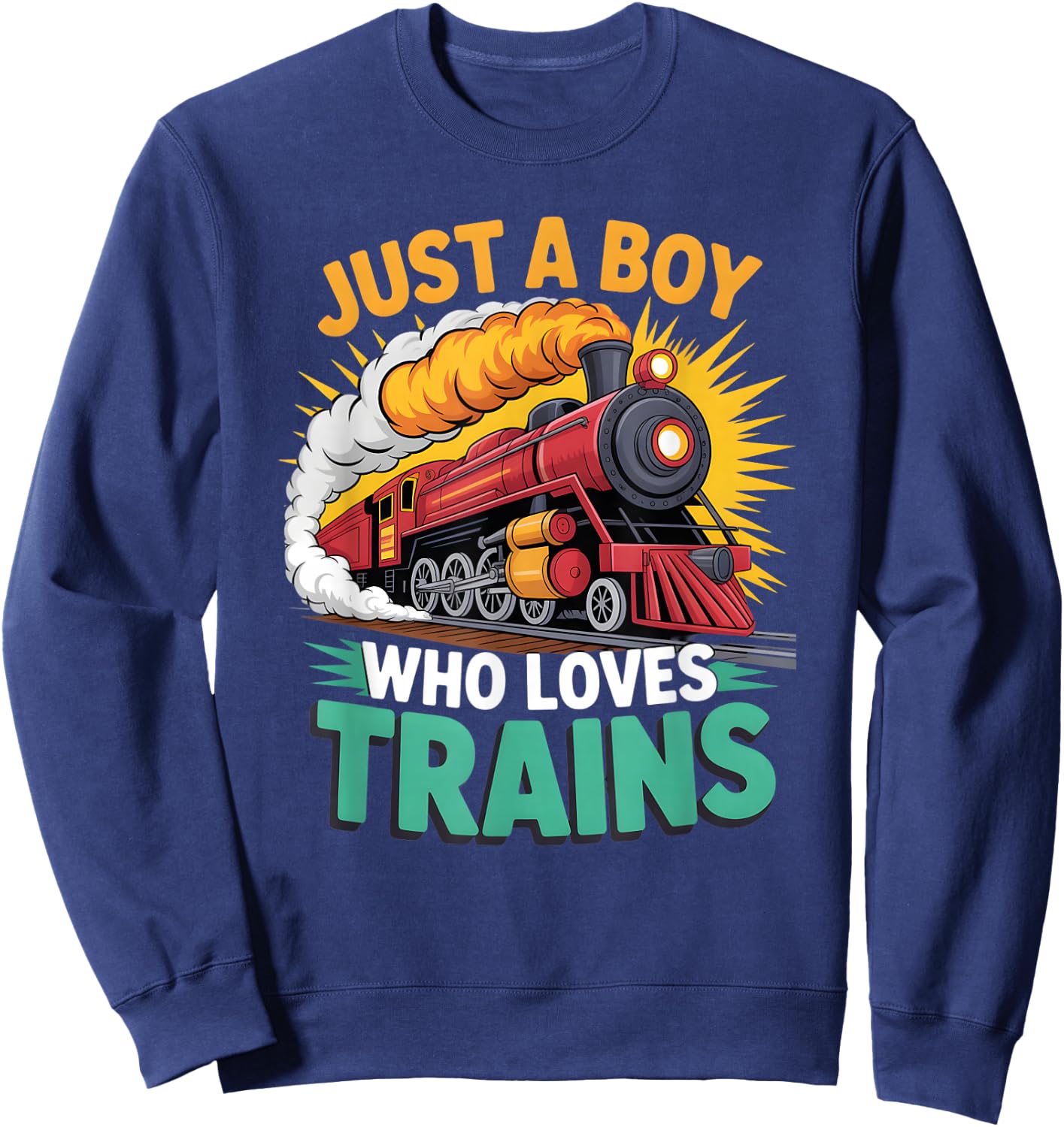 Boys Train Sweatshirt - Sweatshirt | Navy