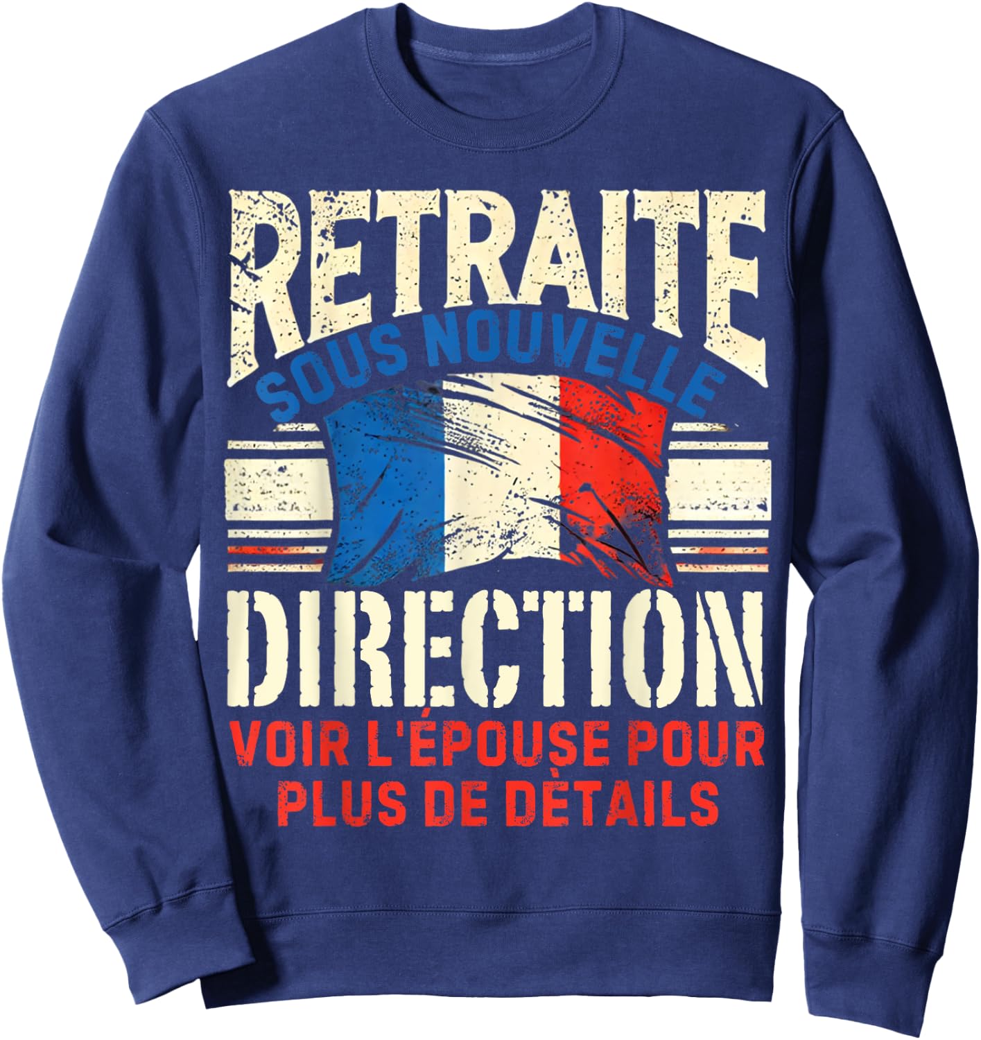 Retirement 2025 Man Retired 2025 , Black, S Sweatshirt - Sweatshirt | Navy